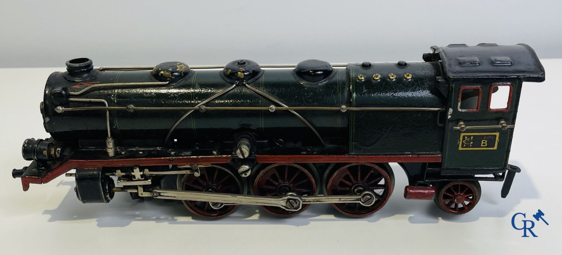 Old toys: Märklin, Locomotive with towing tender and dining car.
About 1930. - Bild 9 aus 32