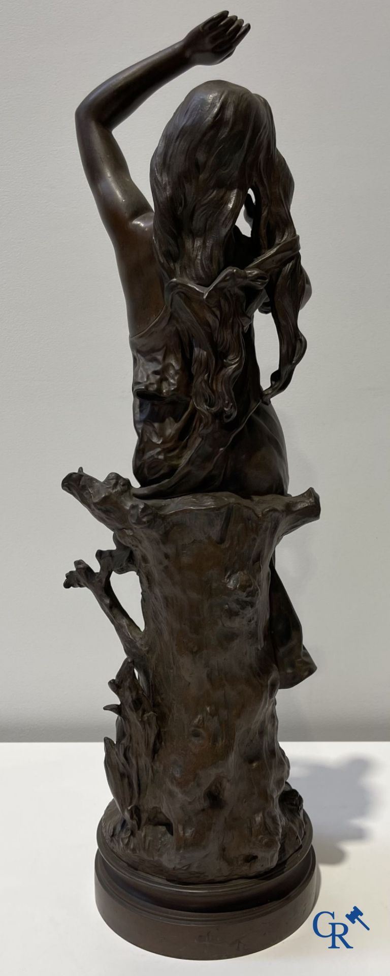 Hippolyte Moreau "Le Réveil" Bronze statue. Signed Hip. Moreau. - Image 5 of 10