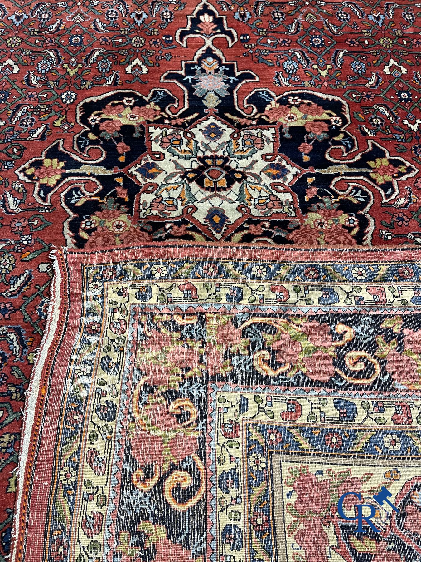 Persian carpet: Iran. Large Heriz carpet. - Image 13 of 14