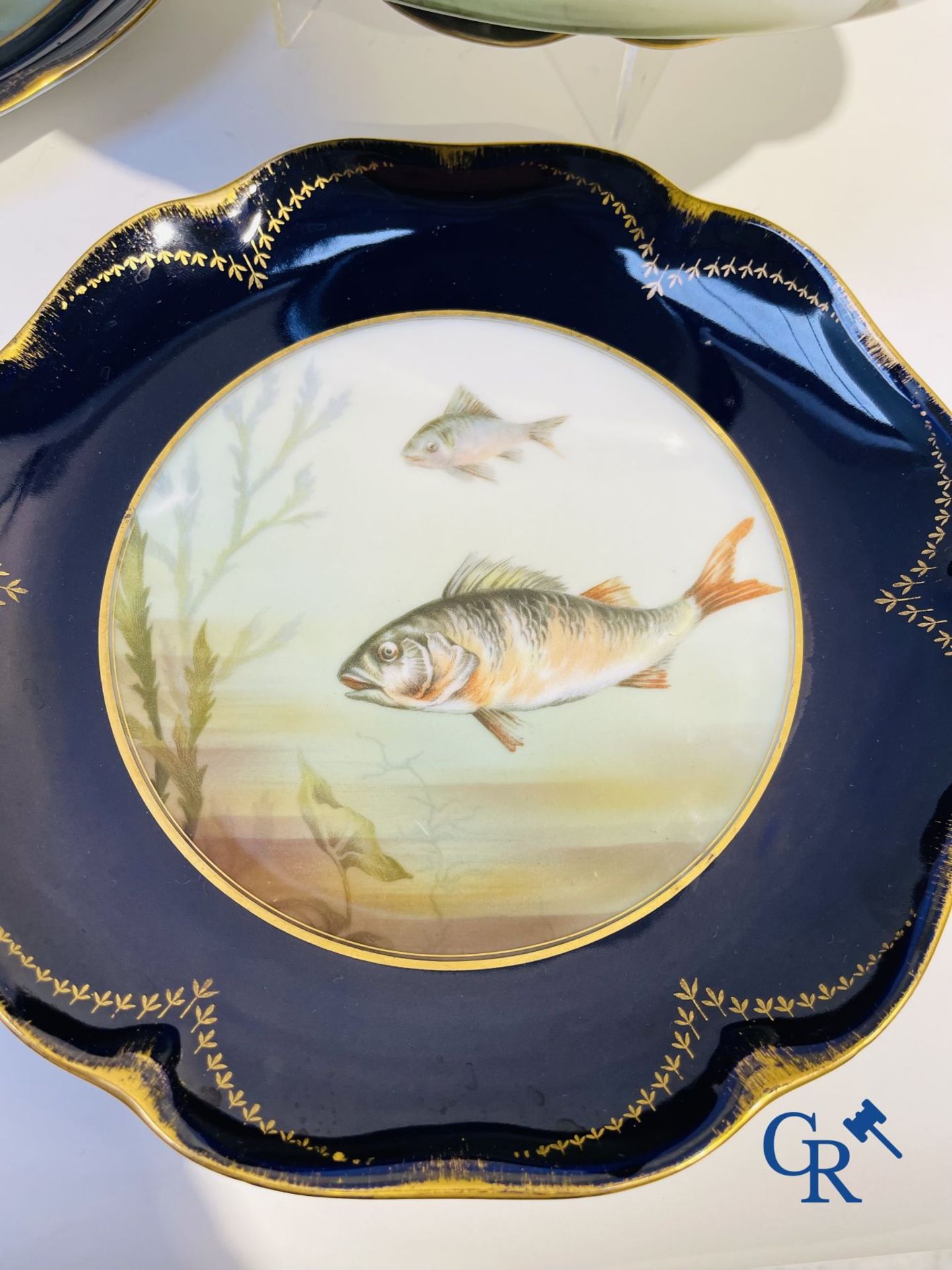 Porcelain: Tableware with a fish decor in Rosenthal porcelain. - Bild 9 aus 12