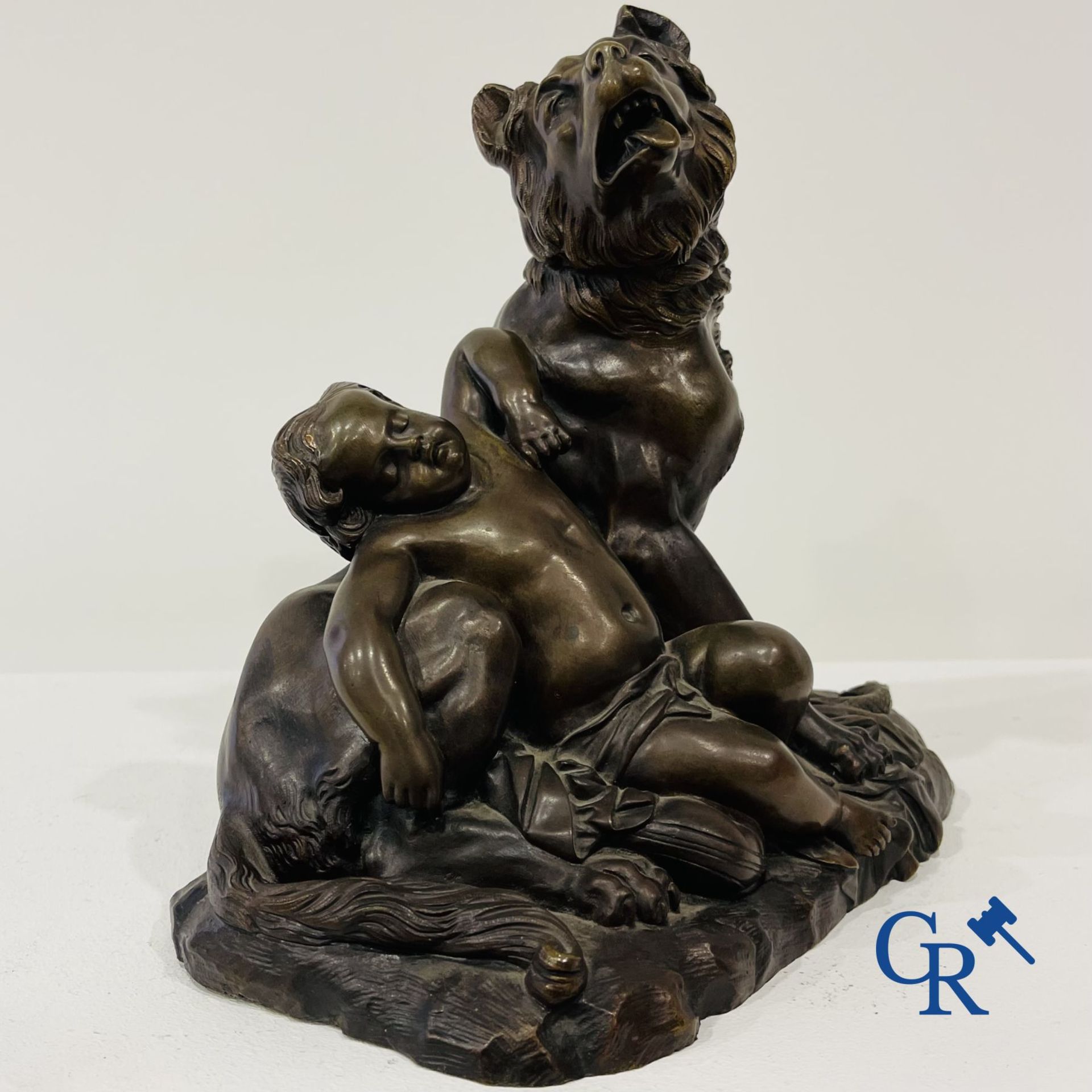 James Pradier: Bronze statue with mythological representation. - Image 6 of 12