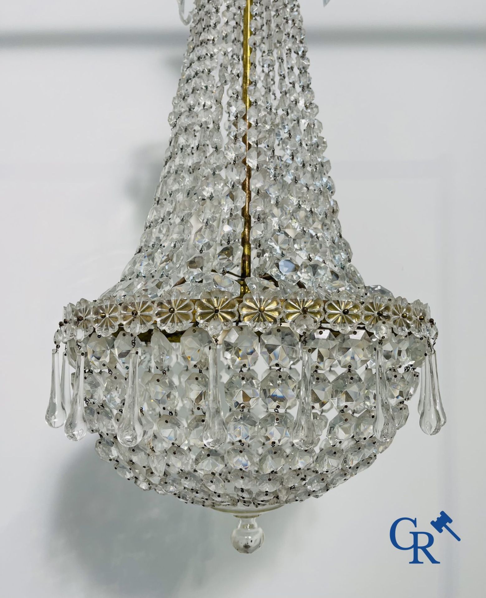 Chandelier: Beautiful Sac à pearles chandelier in crystal. - Bild 2 aus 9