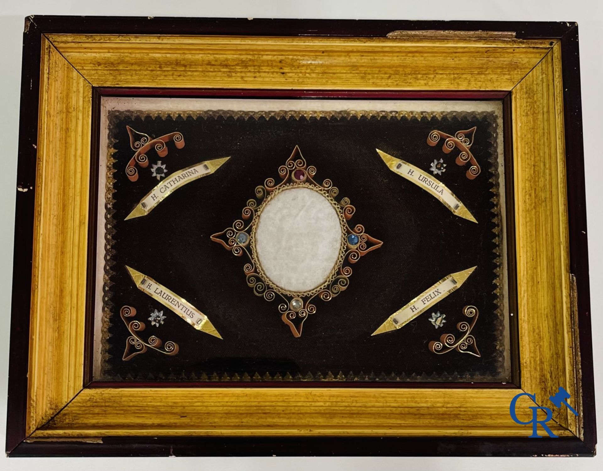 Large lot of religious objects, relics frame, Agnus-Dei, various thecas, relics, etc. 18th-19th cent - Image 21 of 21