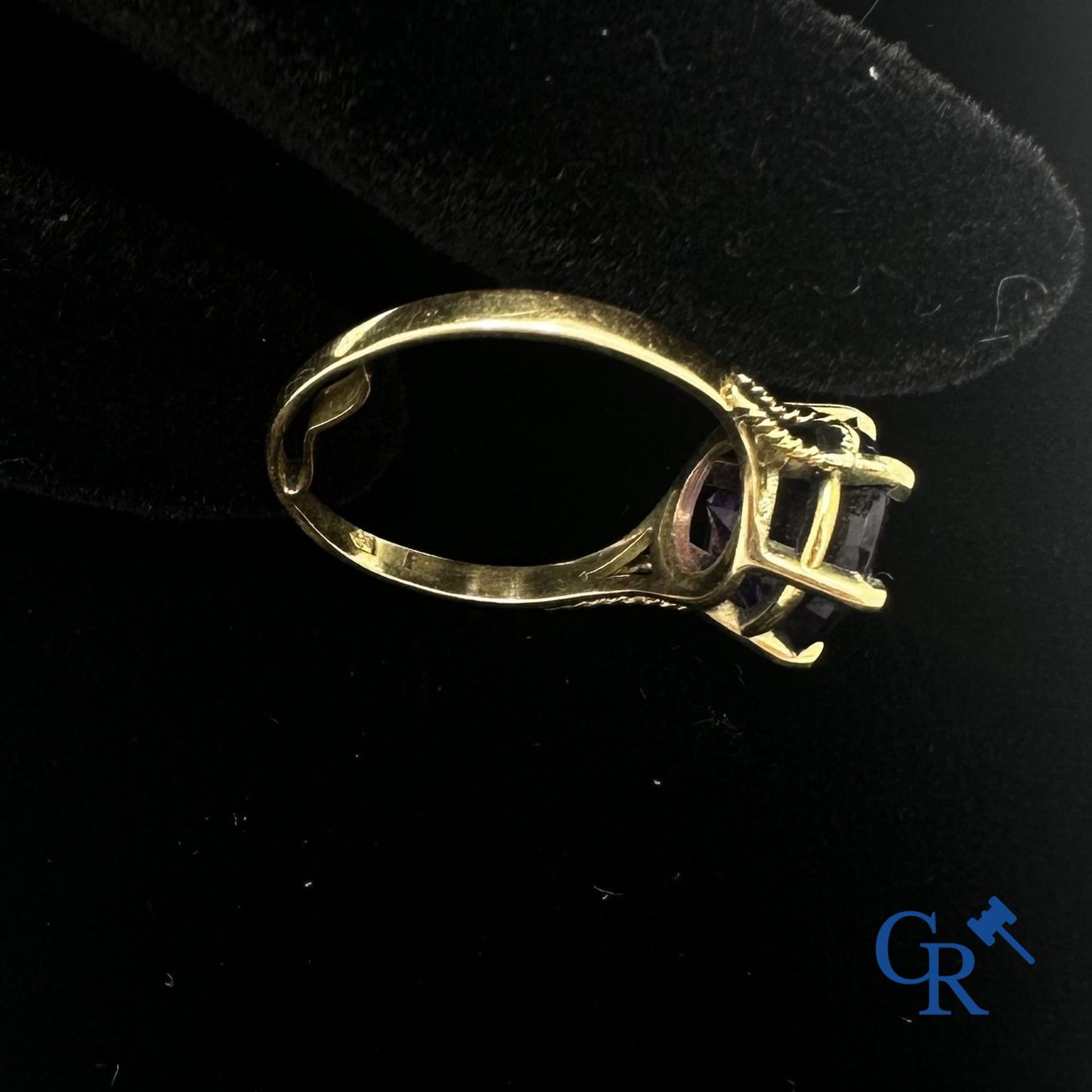 Jewels: Lot of 2 rings in gold 18K and a brooch in gold 18K. - Bild 7 aus 7