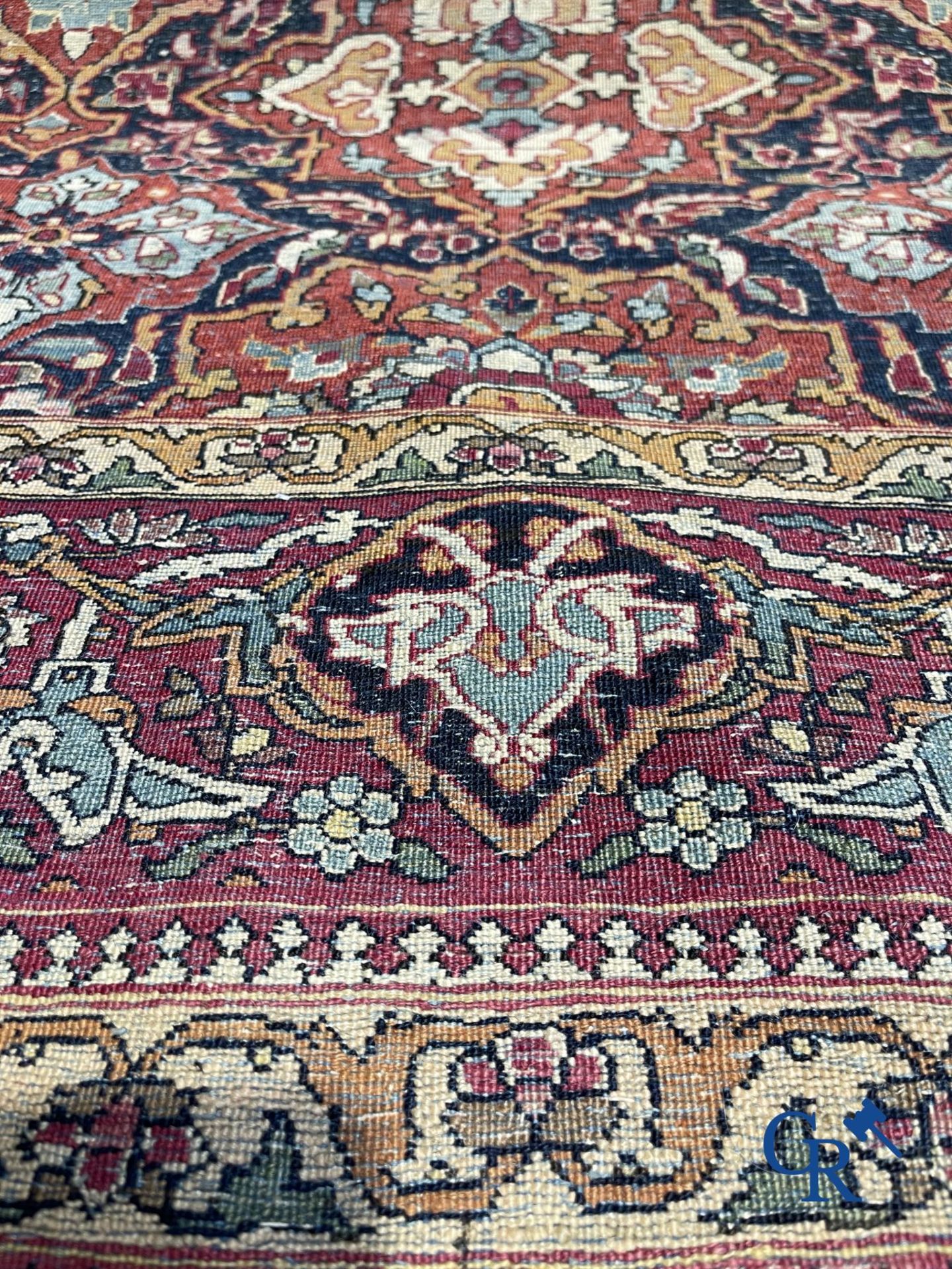 Oriental carpets: Antique oriental carpet. - Image 8 of 8