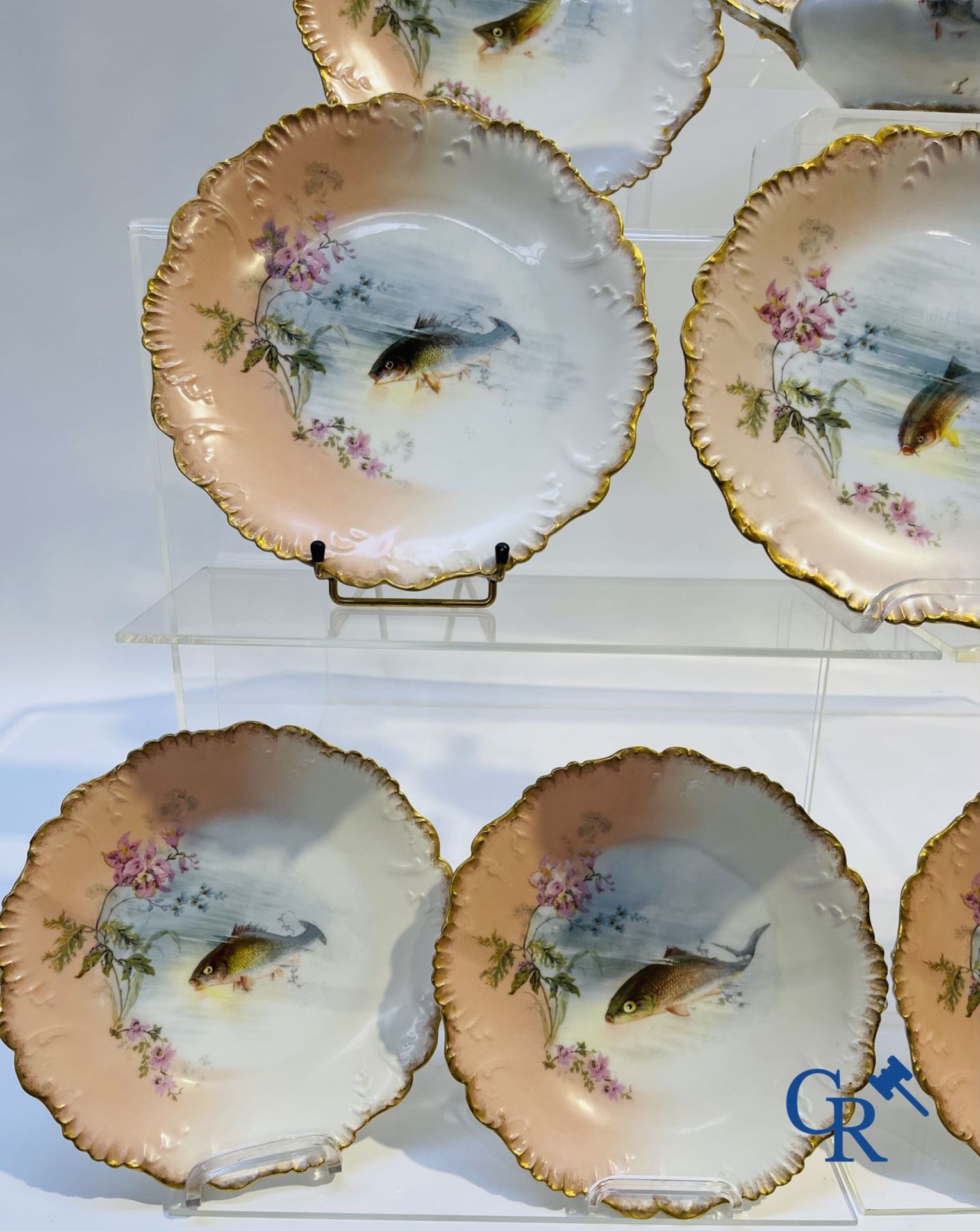 Porcelain: Limoges/France: Part of a porcelain tableware. - Bild 5 aus 7