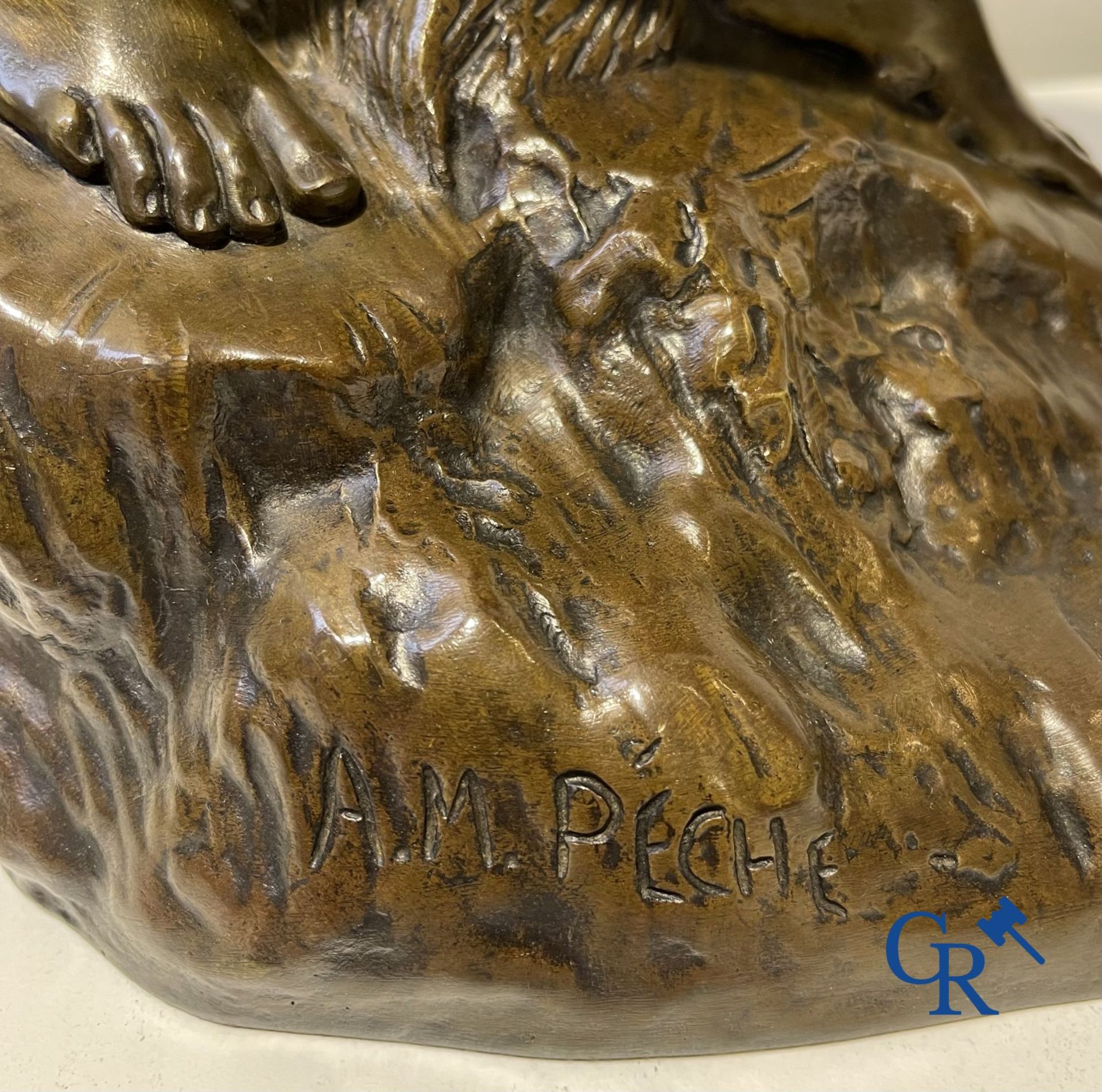 Alexandre-Mathurin Pêche (1872-1957) (*) Bronze sculpture. Pêcheuse. Susse Frères Editeurs Paris. - Image 2 of 9