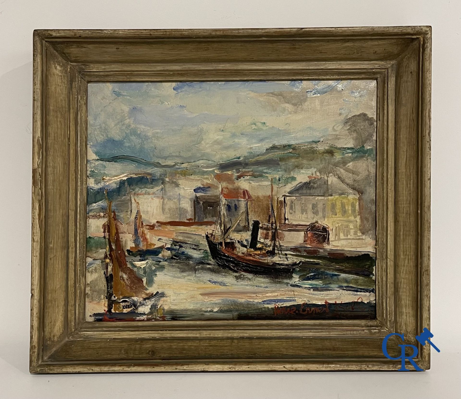 2 Paintings: Pierre Ernest Kohl, oil on canvas and unsigned, oil on panel. - Bild 2 aus 6