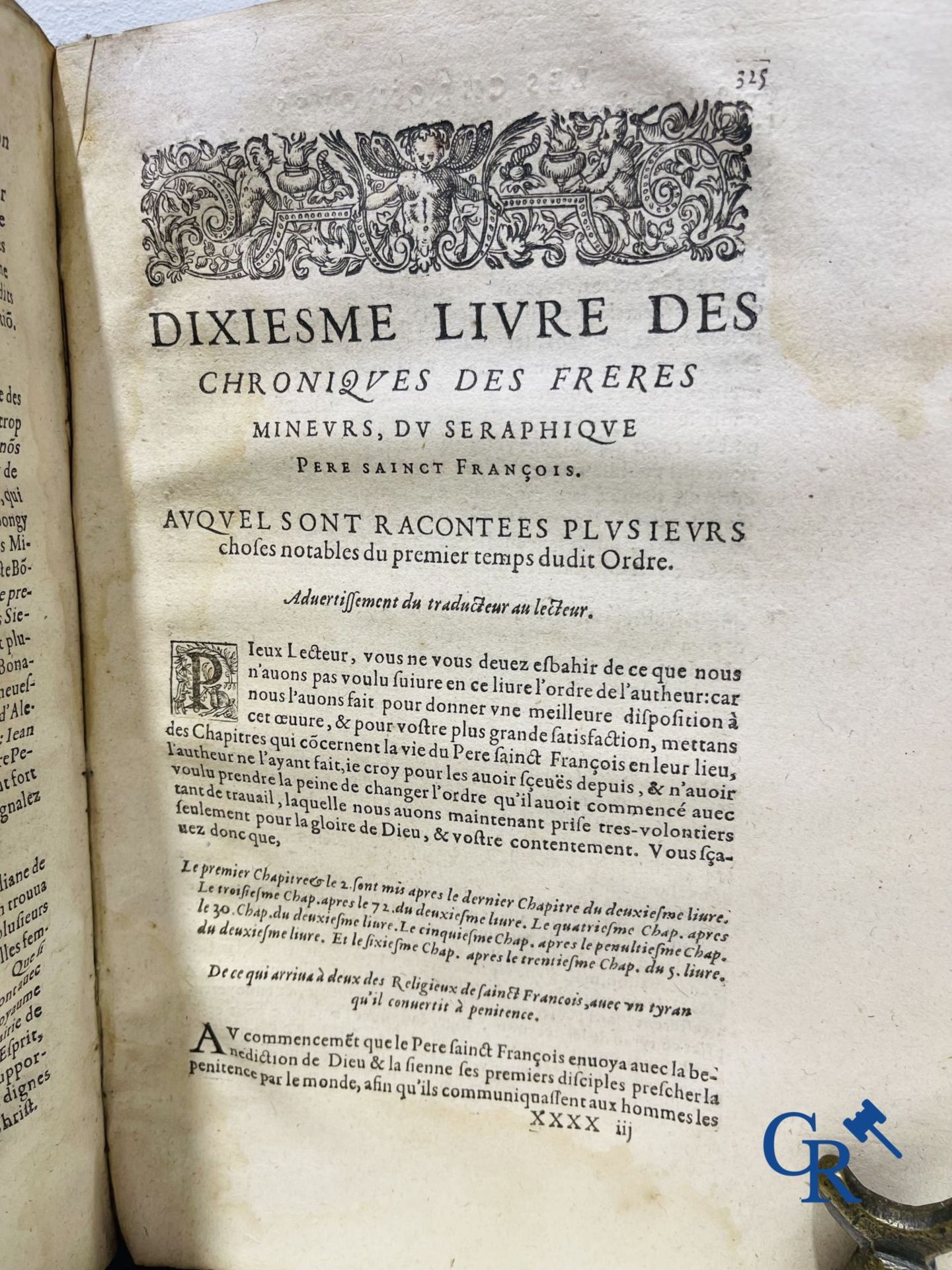 Early Printed Books: Marcos de Lisboa, Chronique et institution de l'ordre du Père S. François, Pari - Image 18 of 19