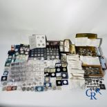 Coins: Large lot of various coins in silver, copper and nickel.