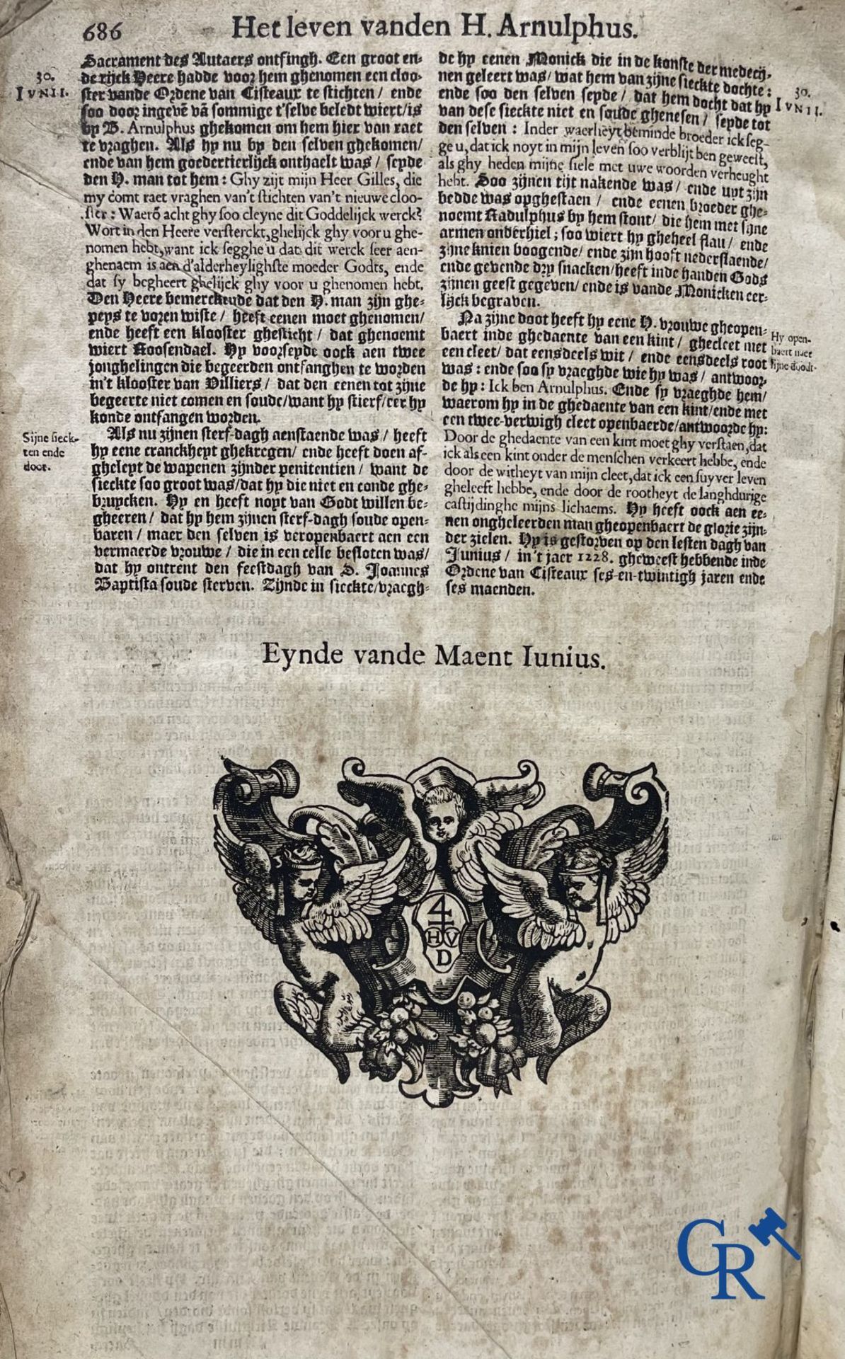 Early printed books: Pedro de Ribadeneira, Heribert Rosweyde, P. Andreas De Boeye. Antwerp 1665 and  - Image 14 of 17
