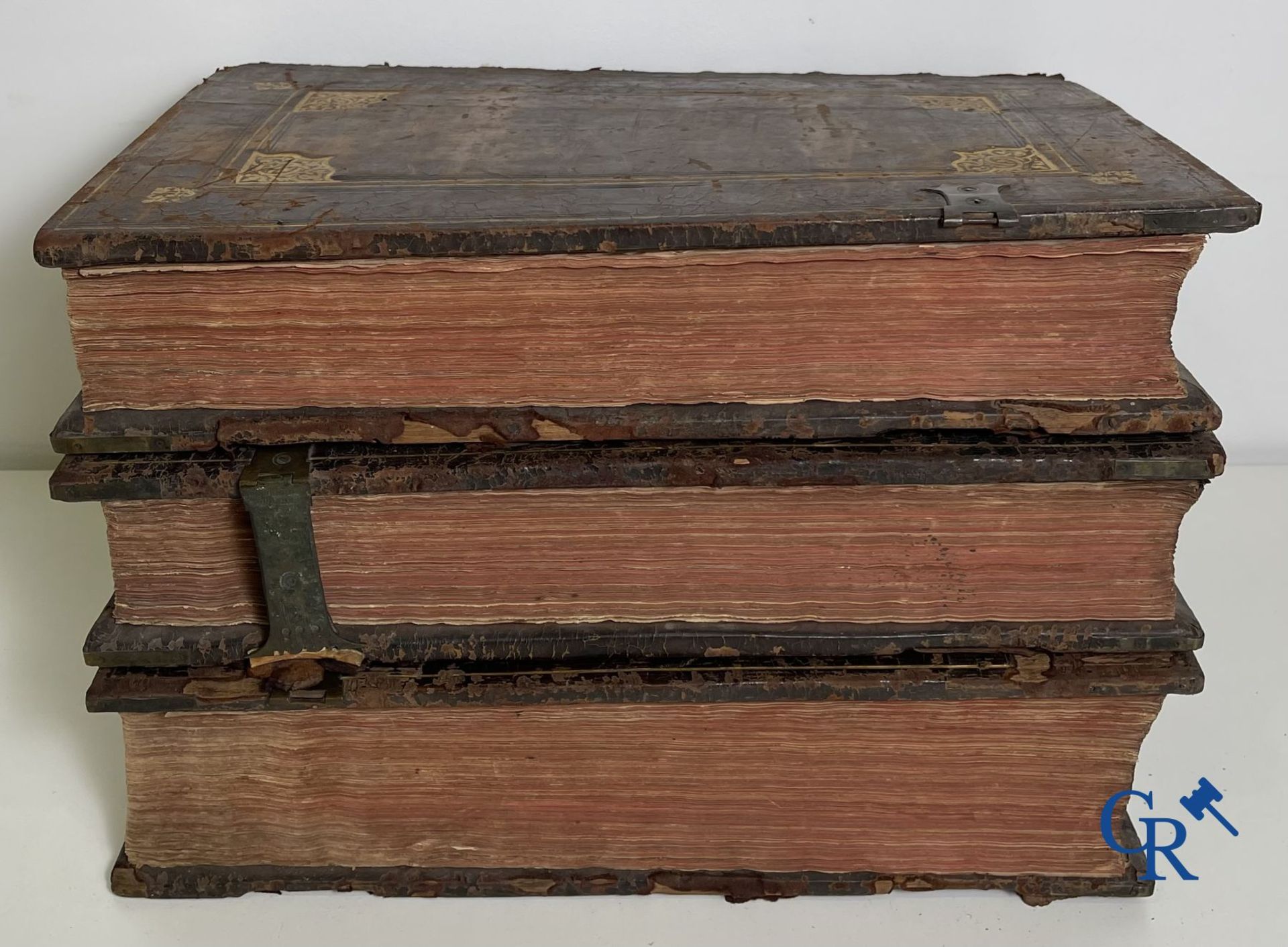 Early printed books: Les oeuvres de Saint Jerome, Mariani Victorij Reatini. Atelier Plantijn (1578-1 - Image 3 of 26