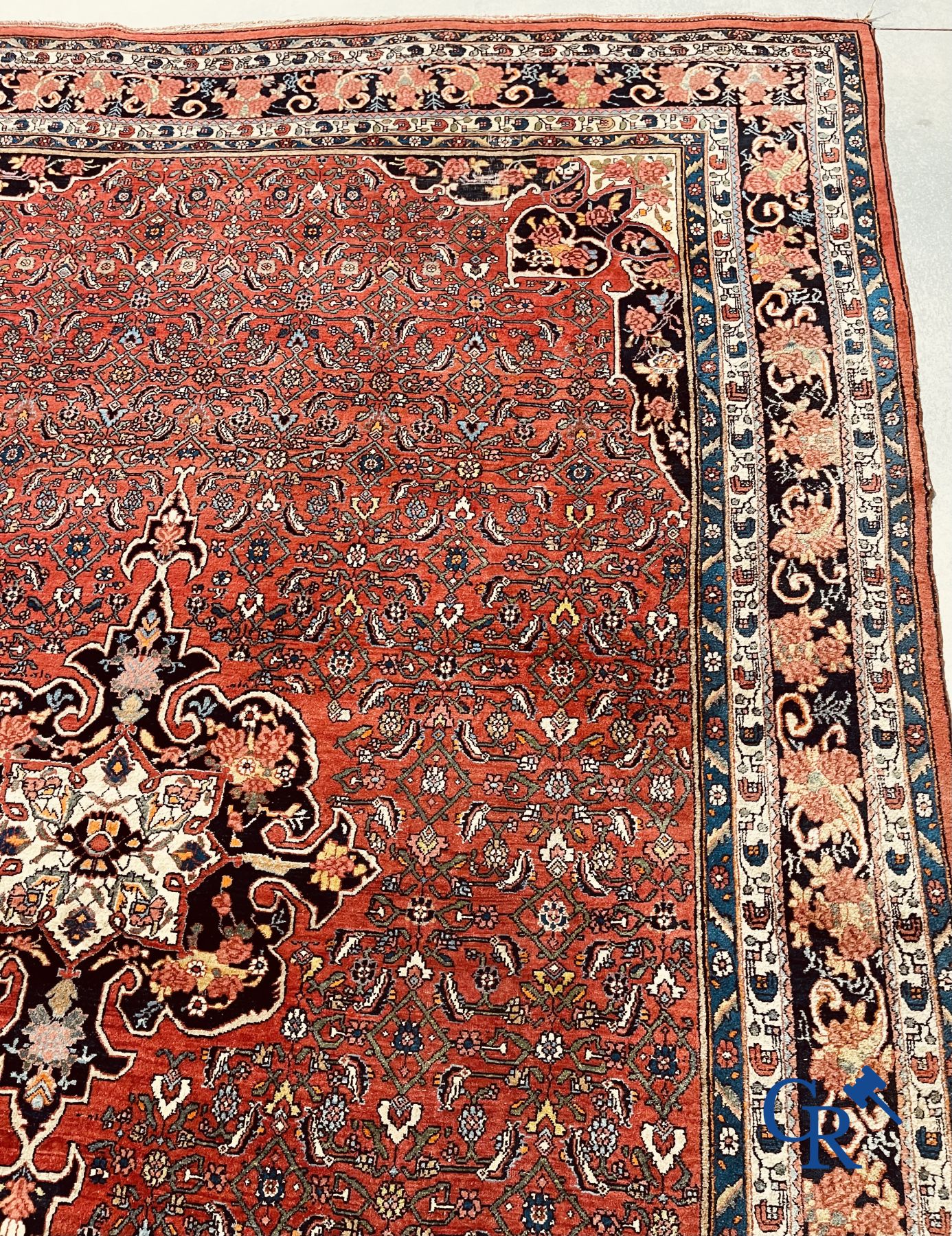 Persian carpet: Iran. Large Heriz carpet. - Image 7 of 14