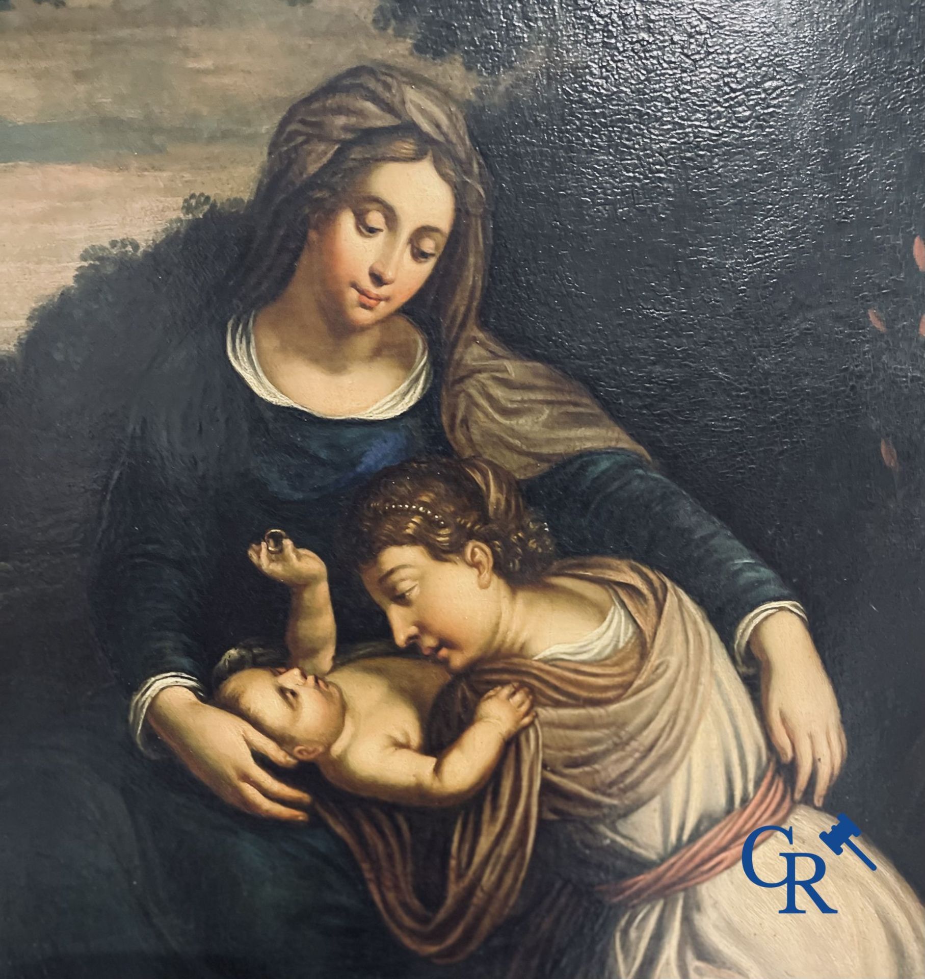 Religious painting: oil on panel. 17th-18th century. - Bild 4 aus 9