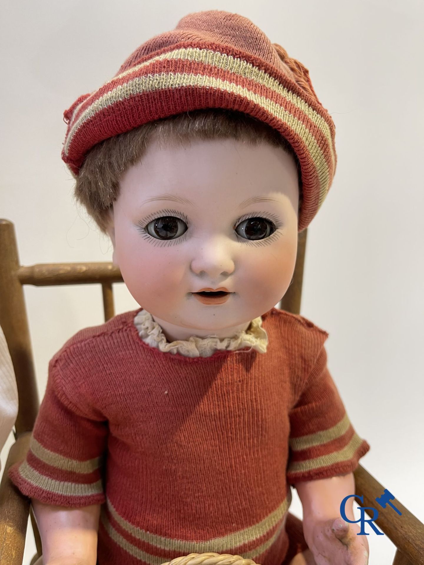Toys: antique dolls: 5 German character dolls with porcelain head. - Image 6 of 15
