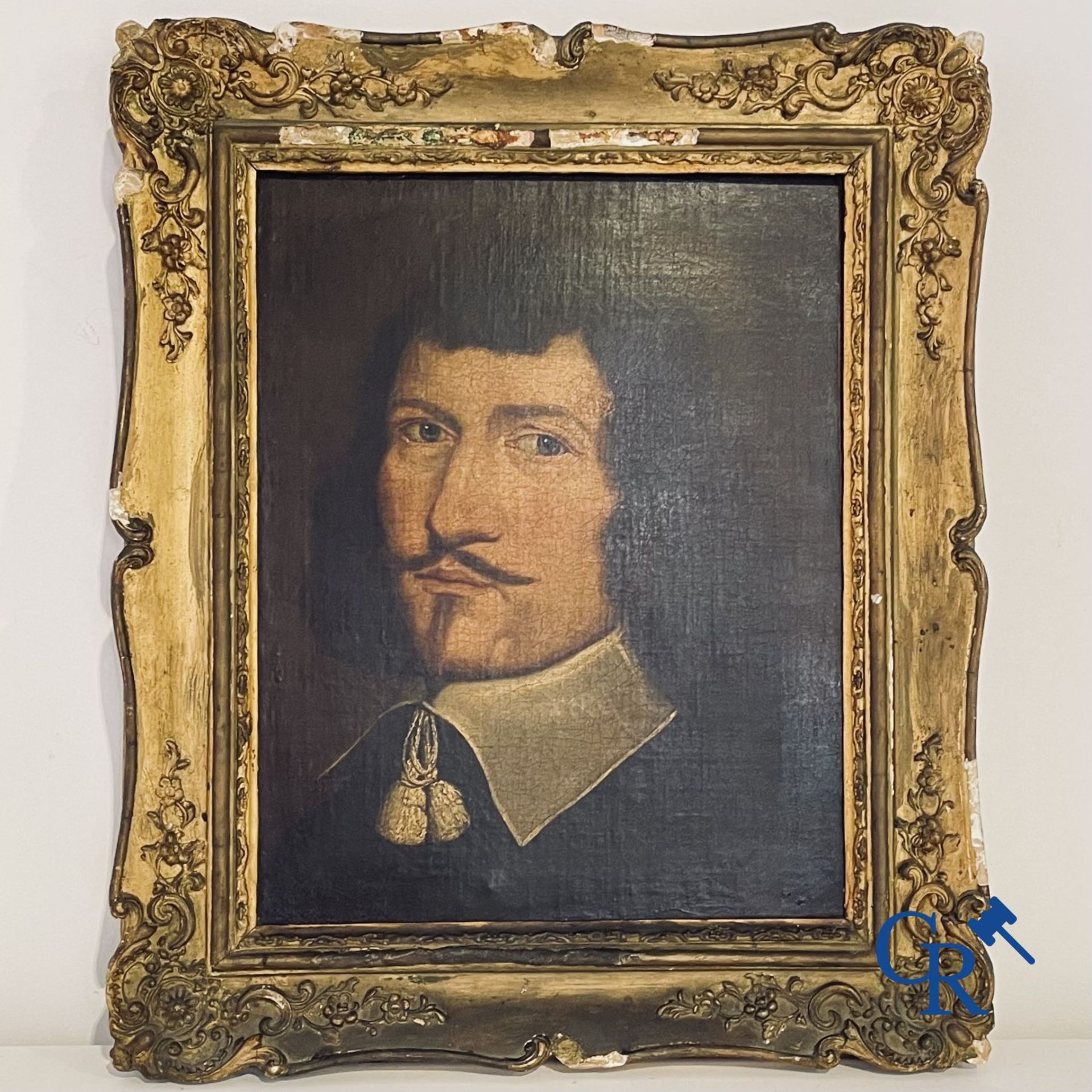 Painting: 17th century portrait painting of a nobleman. - Image 2 of 12