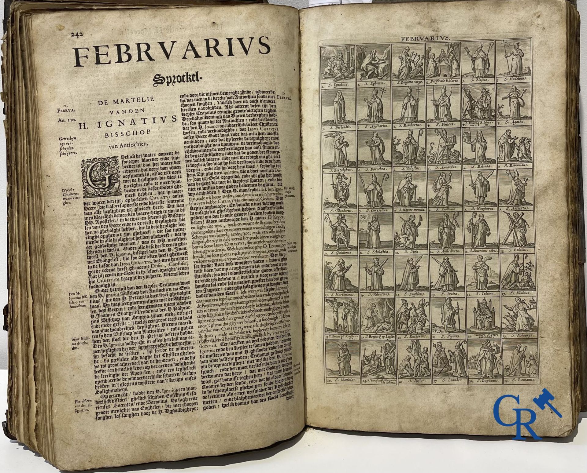 Early printed books: Pedro de Ribadeneira, Heribert Rosweyde, P. Andreas De Boeye. Antwerp 1665 and  - Bild 9 aus 17