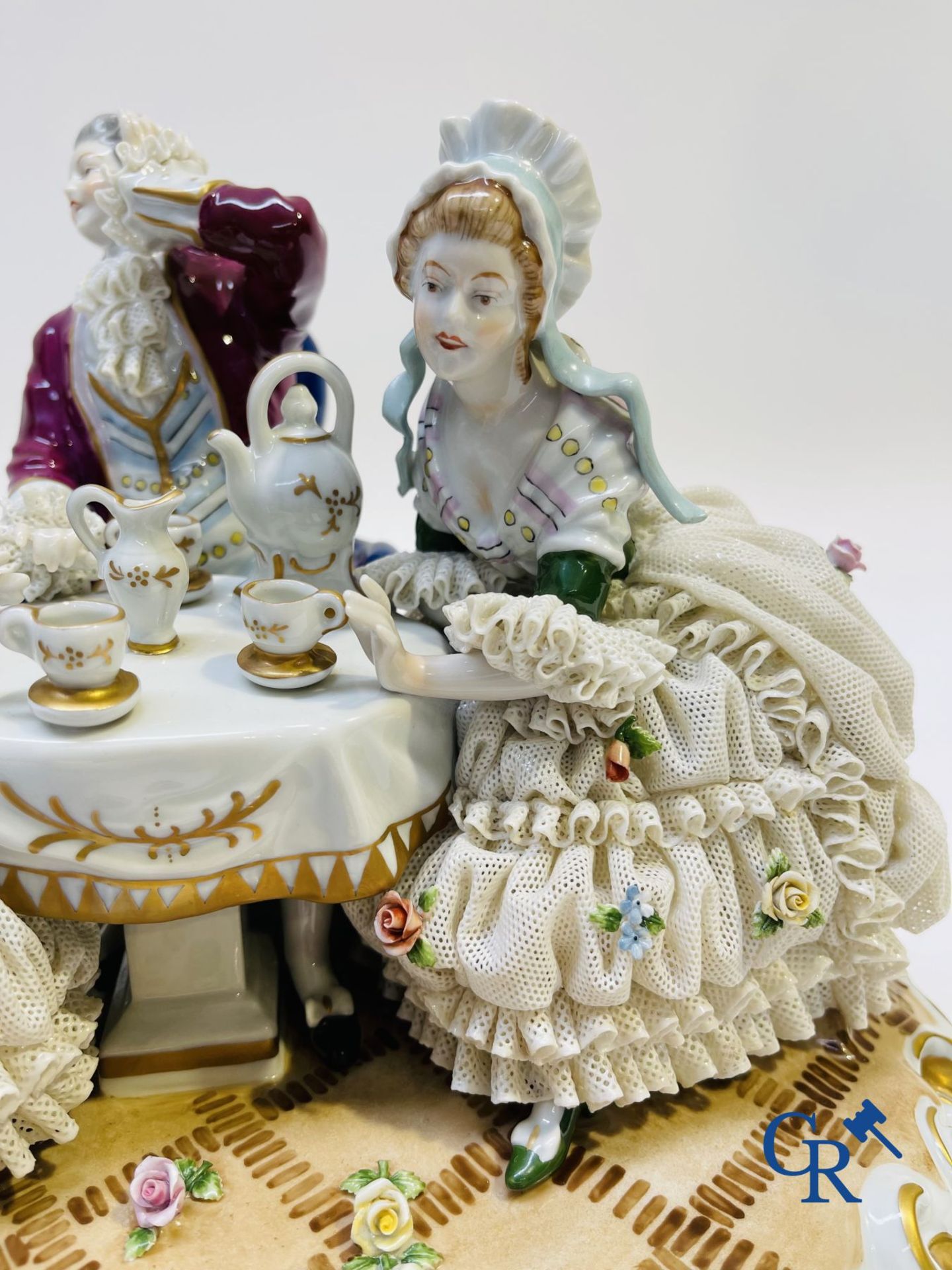 Porcelain: Unterweissbach: "In the tea room". - Image 3 of 9
