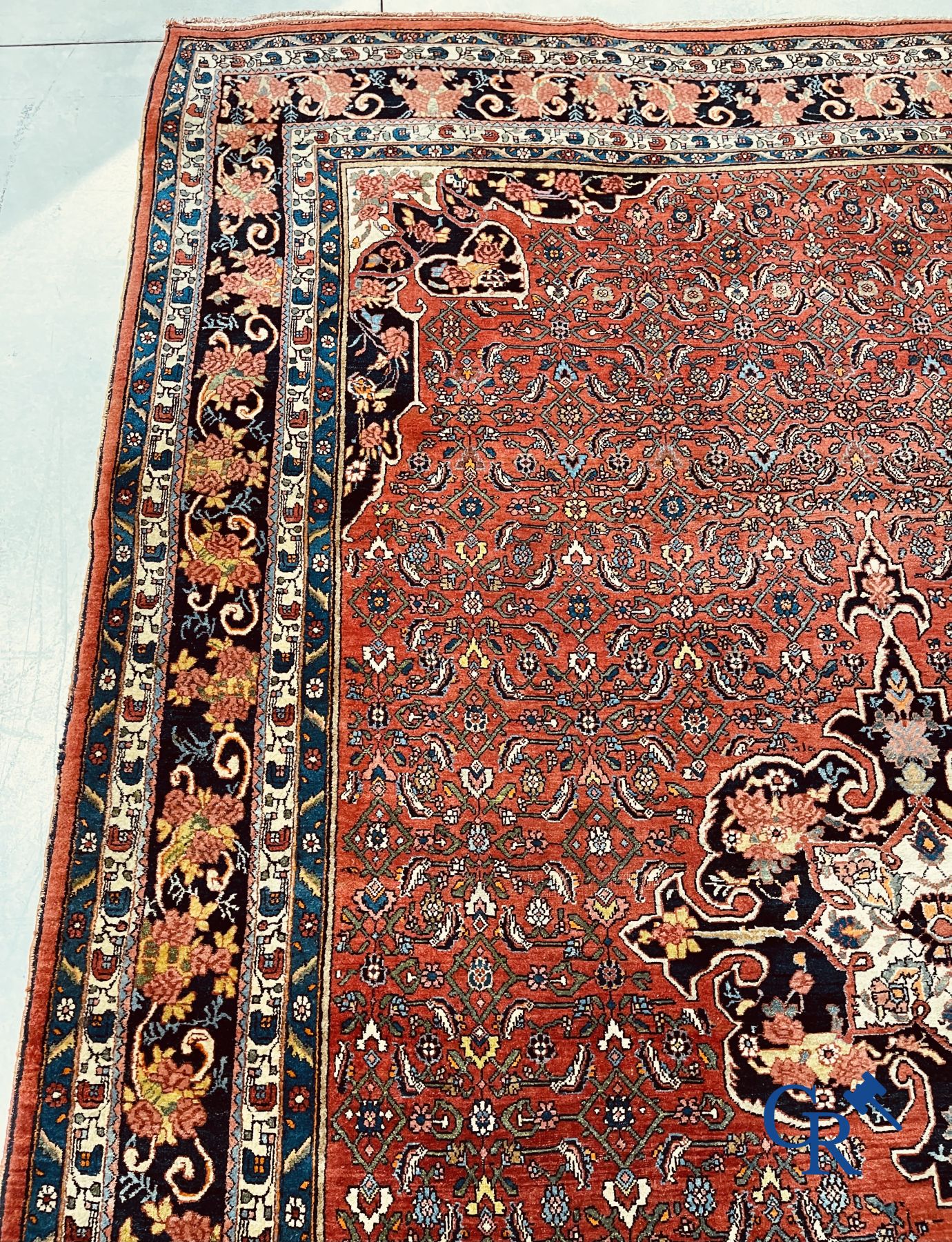 Persian carpet: Iran. Large Heriz carpet. - Image 6 of 14