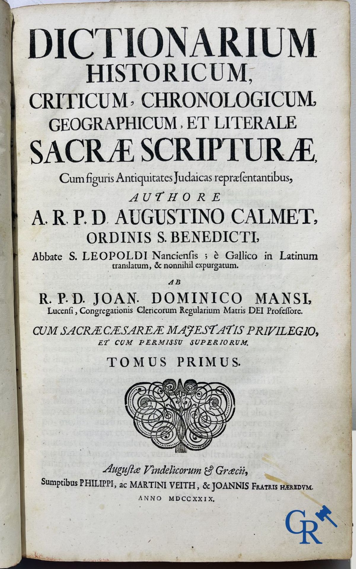 Early printed books: Calmet Augustino, Dictionarium cum figuris Antiquitates Judaicas repraesentanti - Image 3 of 29