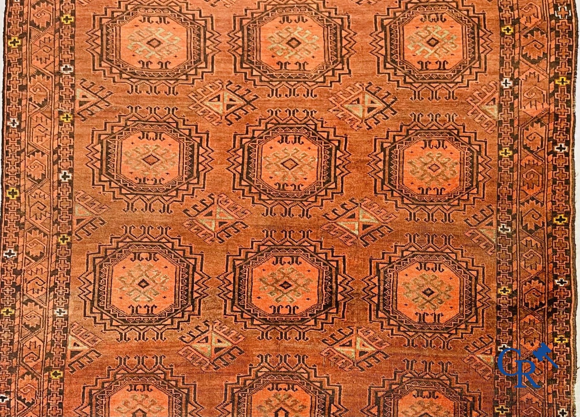 Oriental carpets: Large antique oriental carpet. - Image 3 of 6