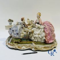 Porcelain: Capodimonte: Luciano Cazzola: “The music lesson.”