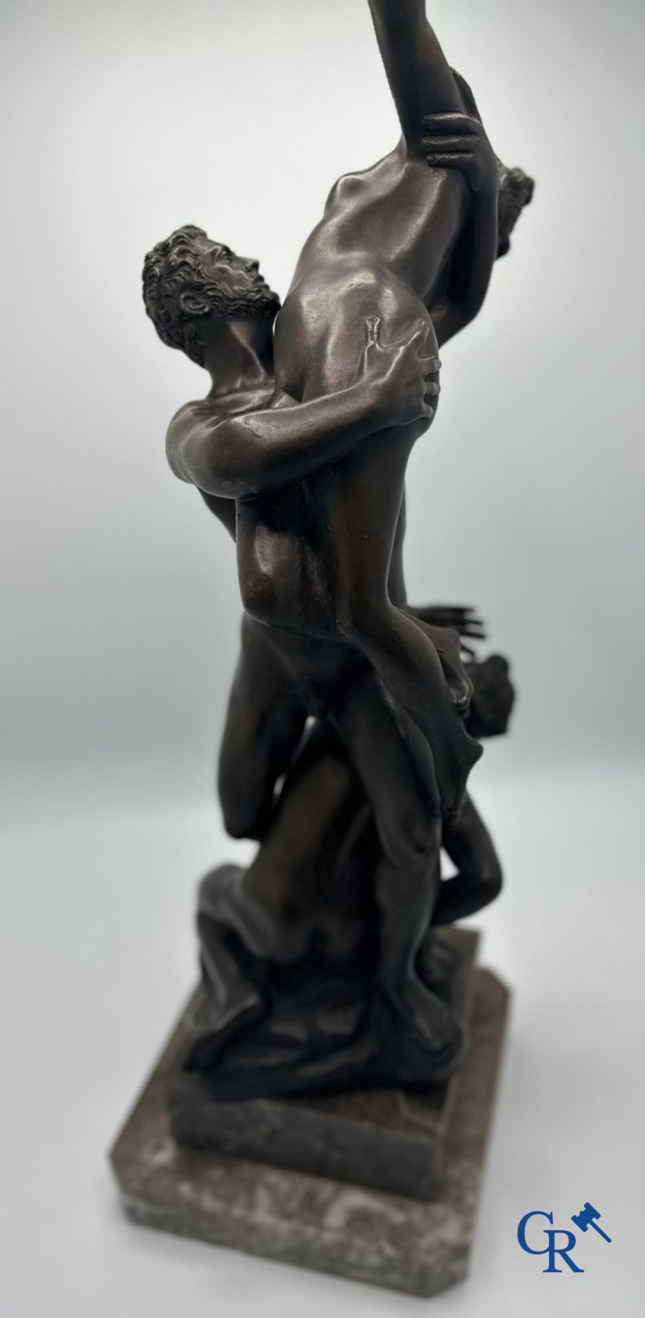 Bronze statue of the Abduction of the Sabine Women after Giambologna. 20th century. - Image 6 of 11