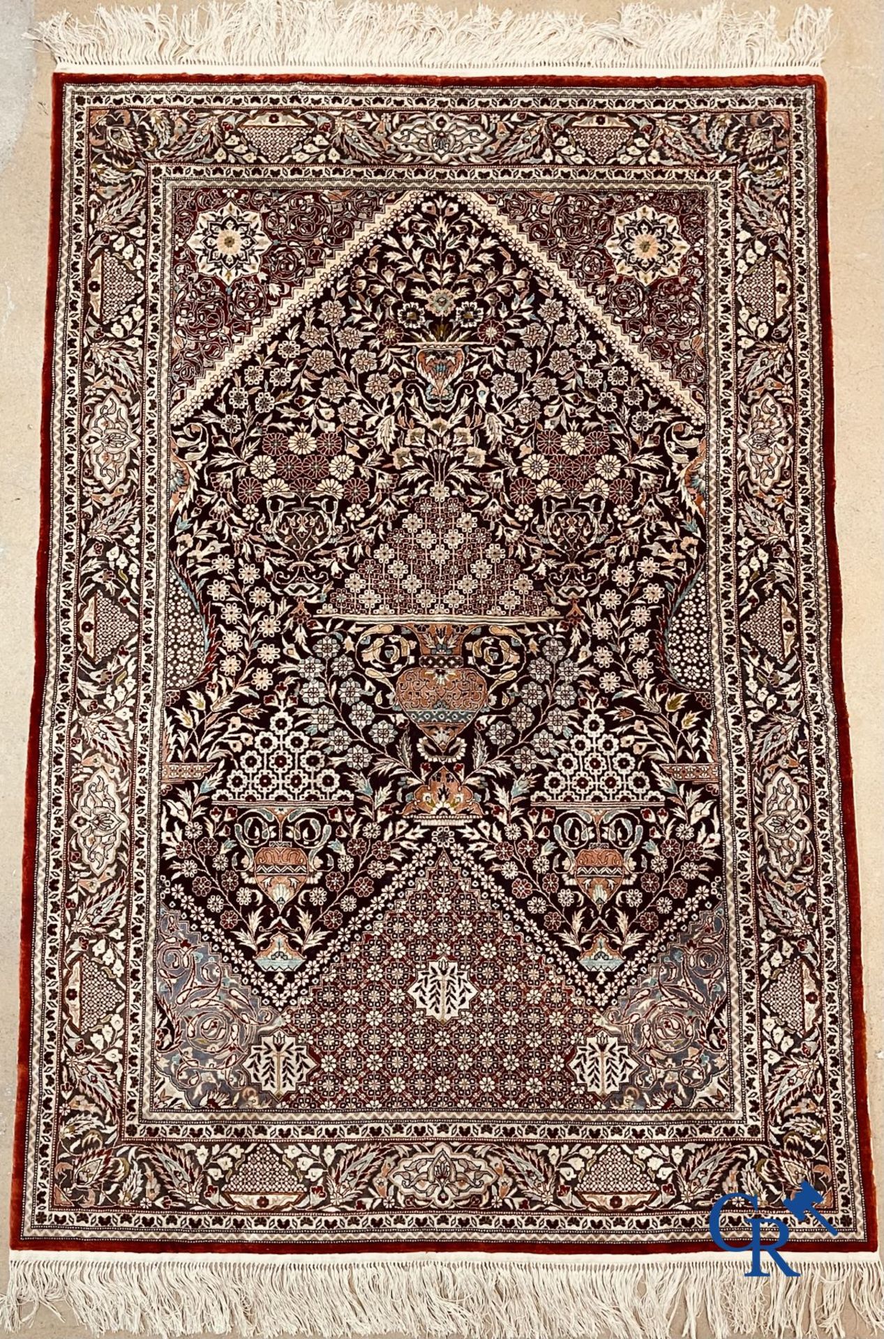 Carpet: Oriental carpet wool and silk - Bild 2 aus 13