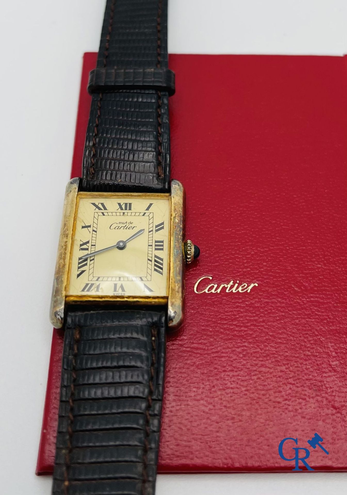 Cartier Paris: Women's watch Must de Cartier Tank. Silver (925°/00). - Bild 5 aus 6