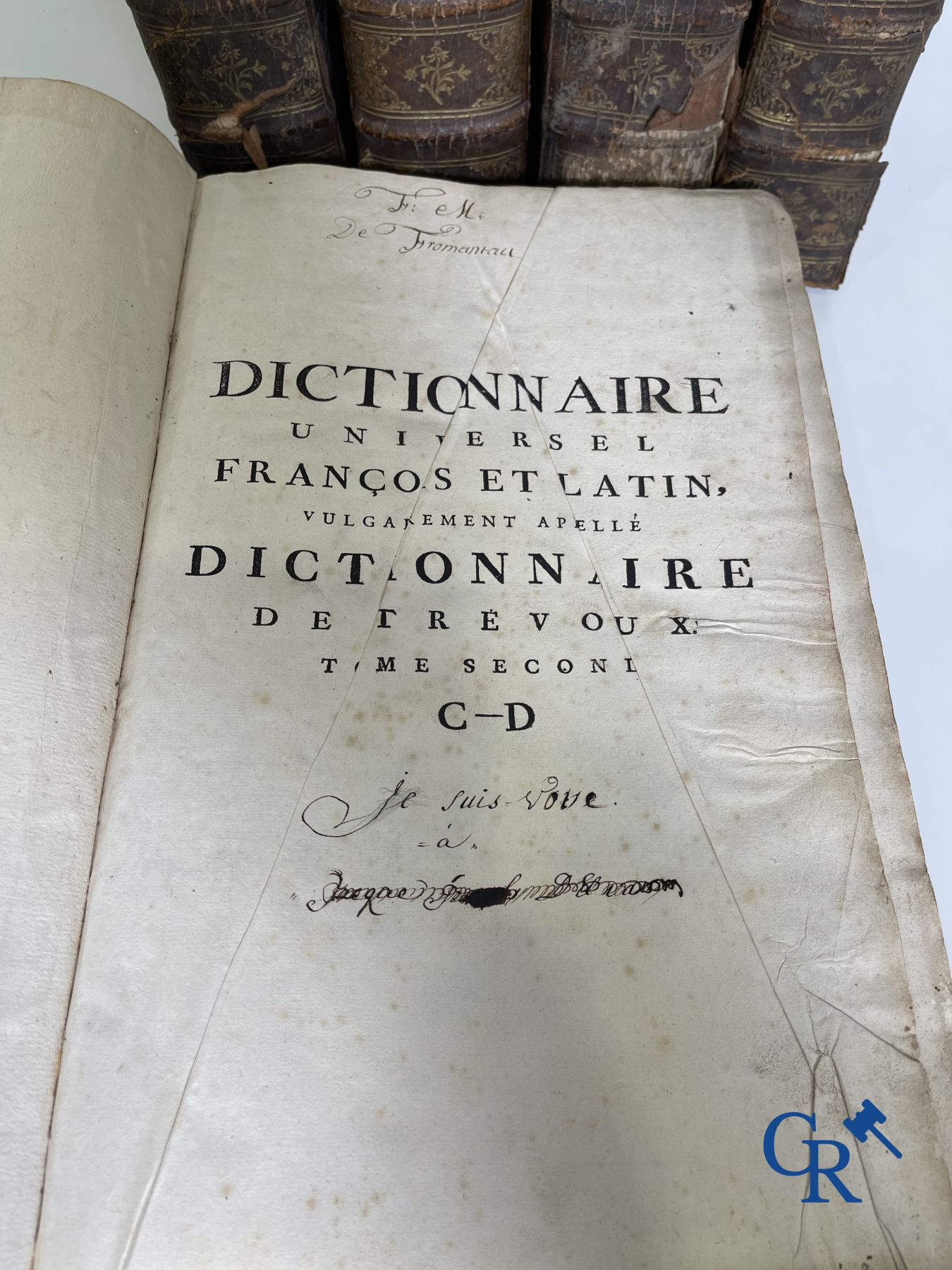Early printed books: Dictionnaire de Trévoux, Pierre Antoine 1740. - Image 5 of 18