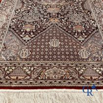 Carpet: Oriental carpet wool and silk
