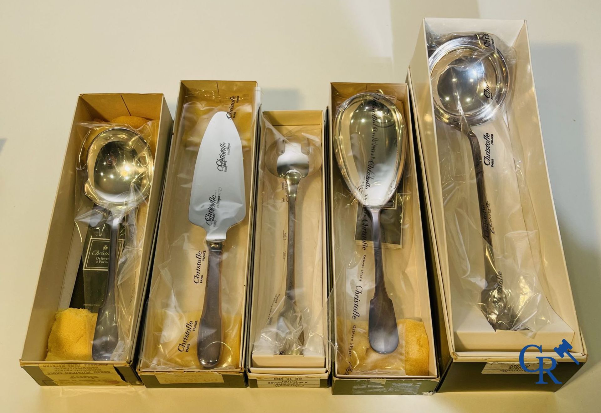 Christofle. 163-pieces silver-plated cutlery Christofle France model Cluny in the original unopened  - Bild 5 aus 13