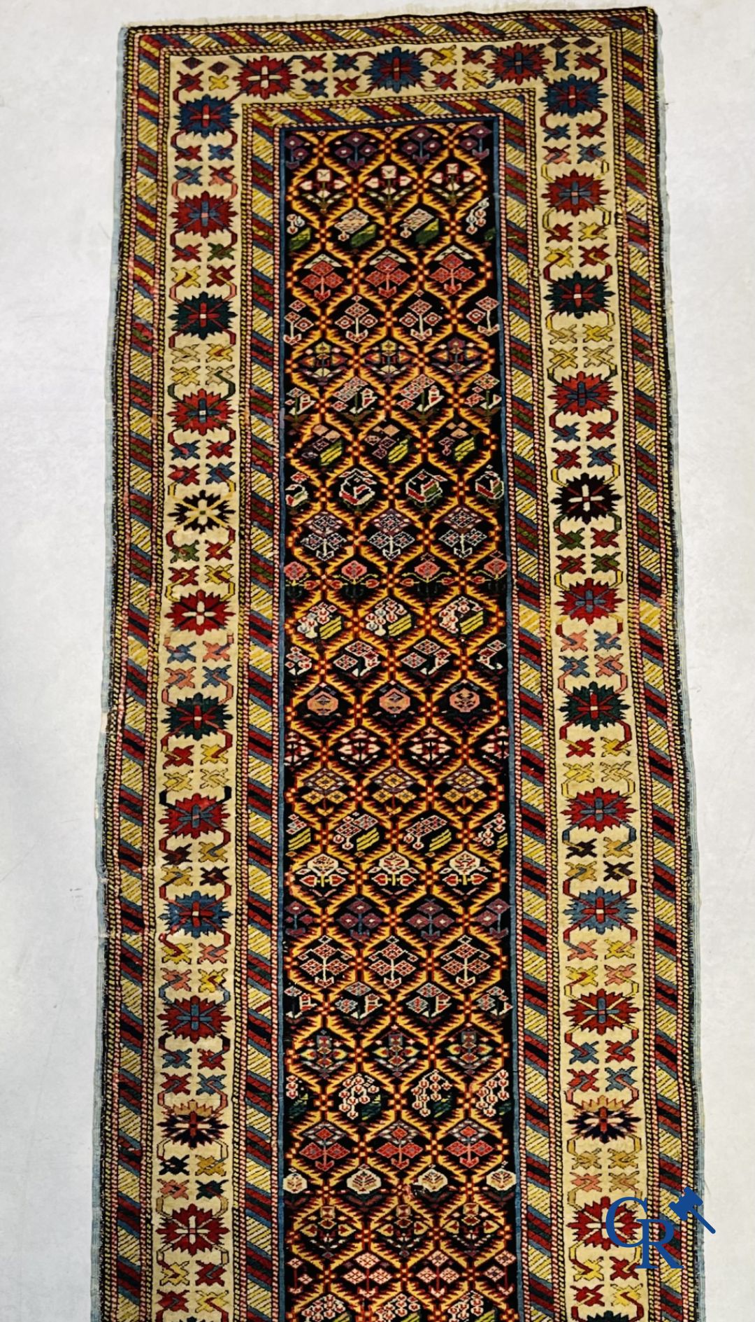 Oriental carpets: An antique oriental runner. - Image 2 of 9