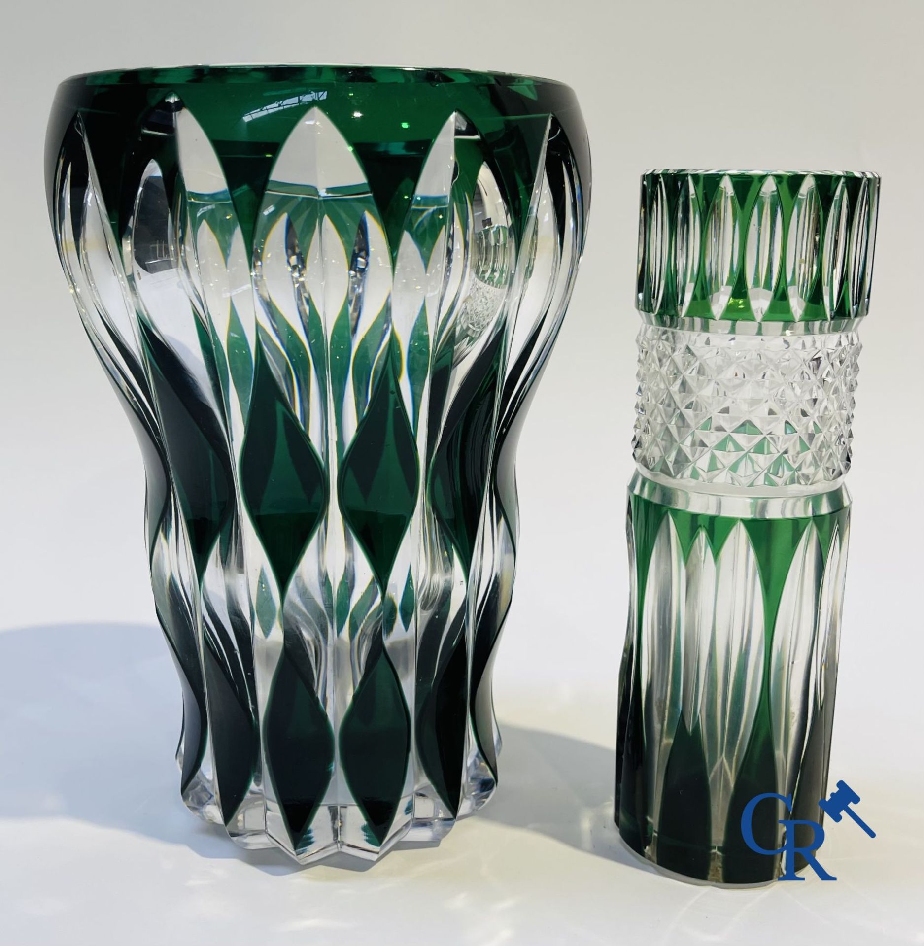 Glassware: 4 vases in crystal Val Saint Lambert. - Image 3 of 14