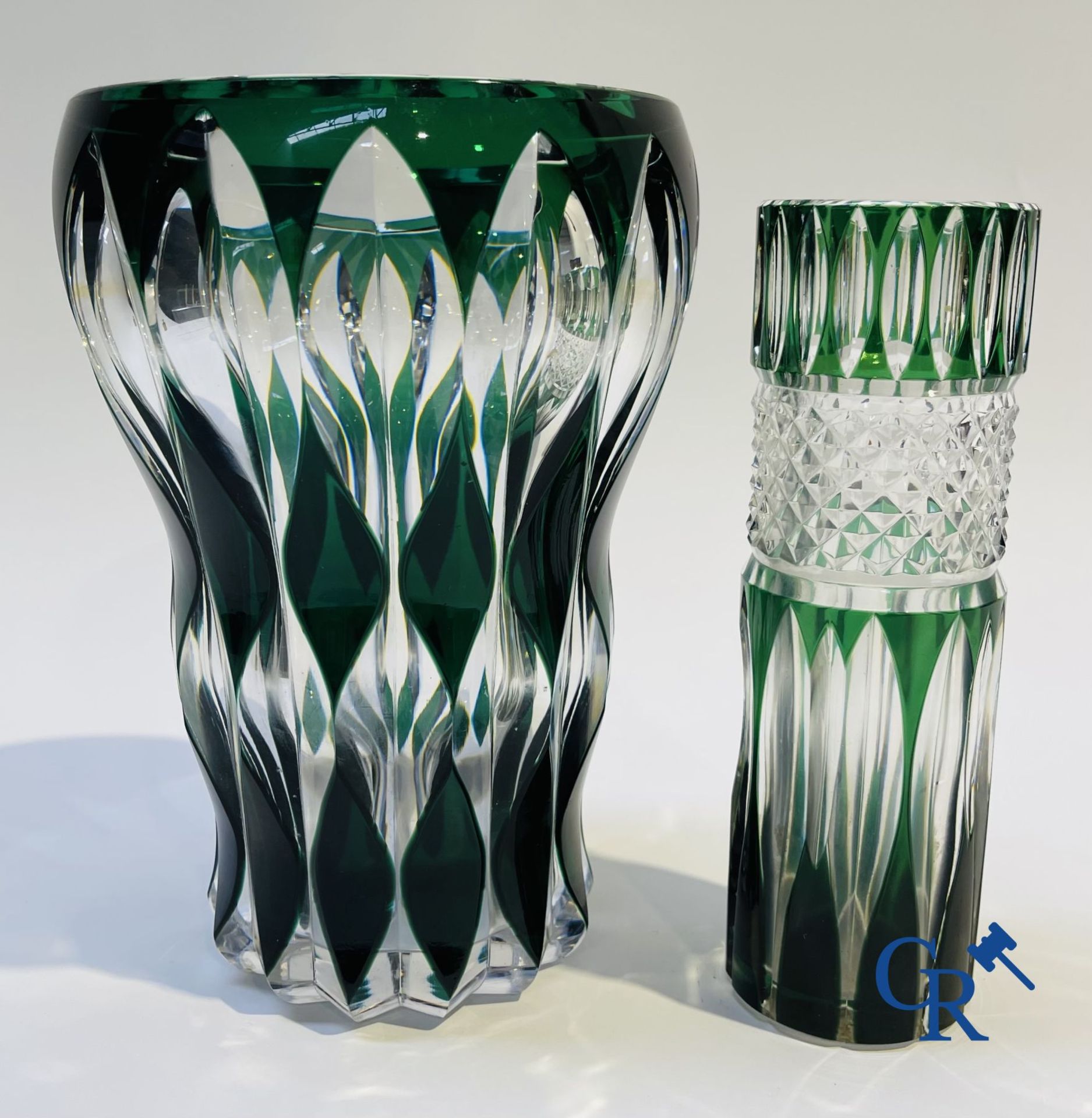 Glassware: 4 vases in crystal Val Saint Lambert. - Bild 3 aus 14