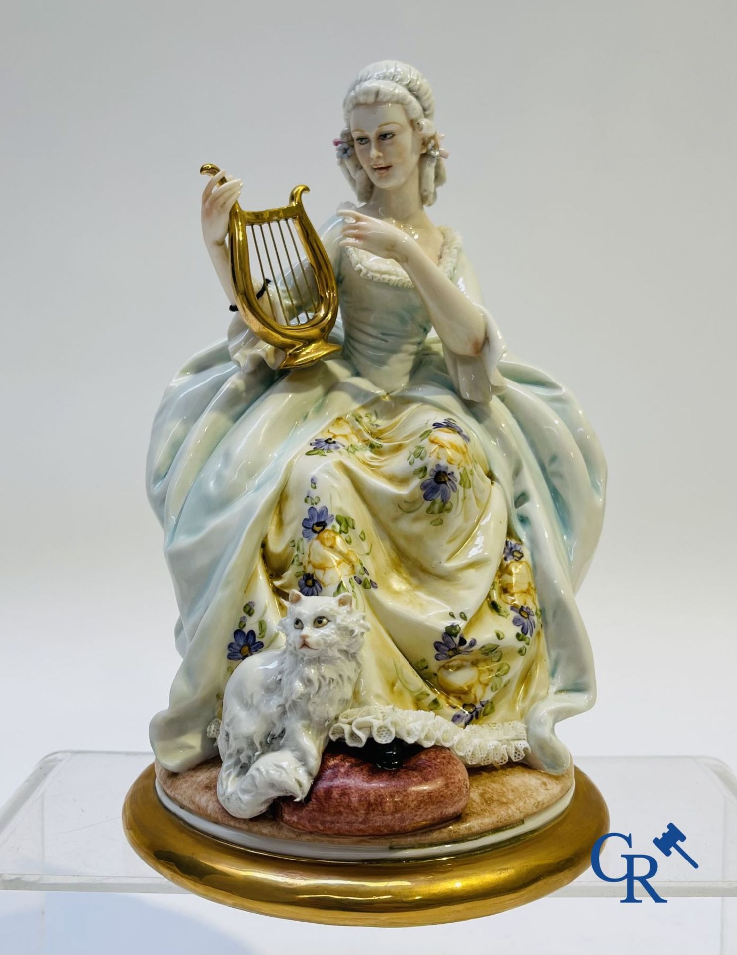 Porcelain: Capodimonte: 3 groups in Italian porcelain with lace. - Bild 5 aus 12