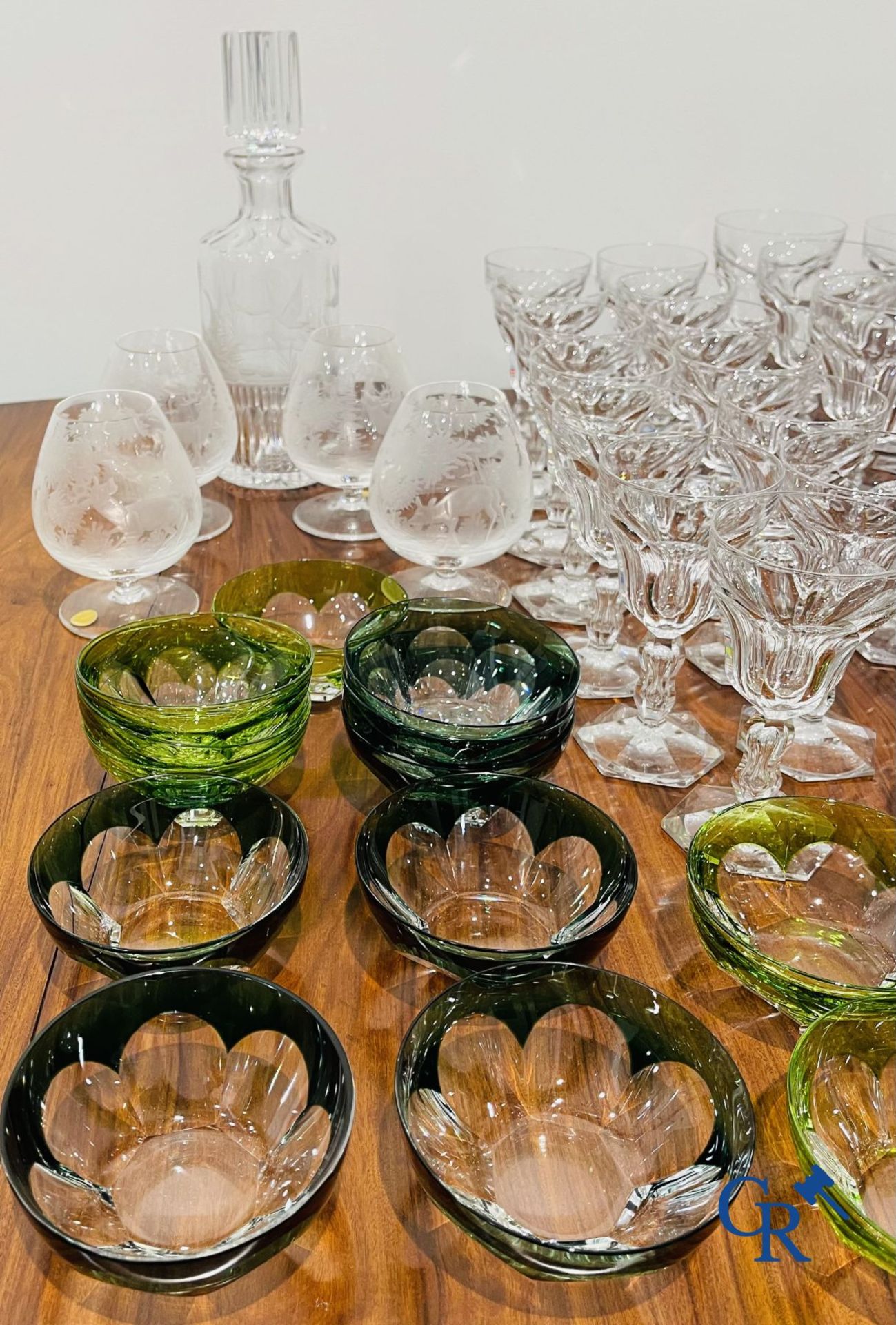 Large lot of glassware in crystal Val Saint Lambert and others. - Image 4 of 10