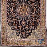 Oriental carpets: Isfahan, Iran. Large hand-knotted Persian carpet.