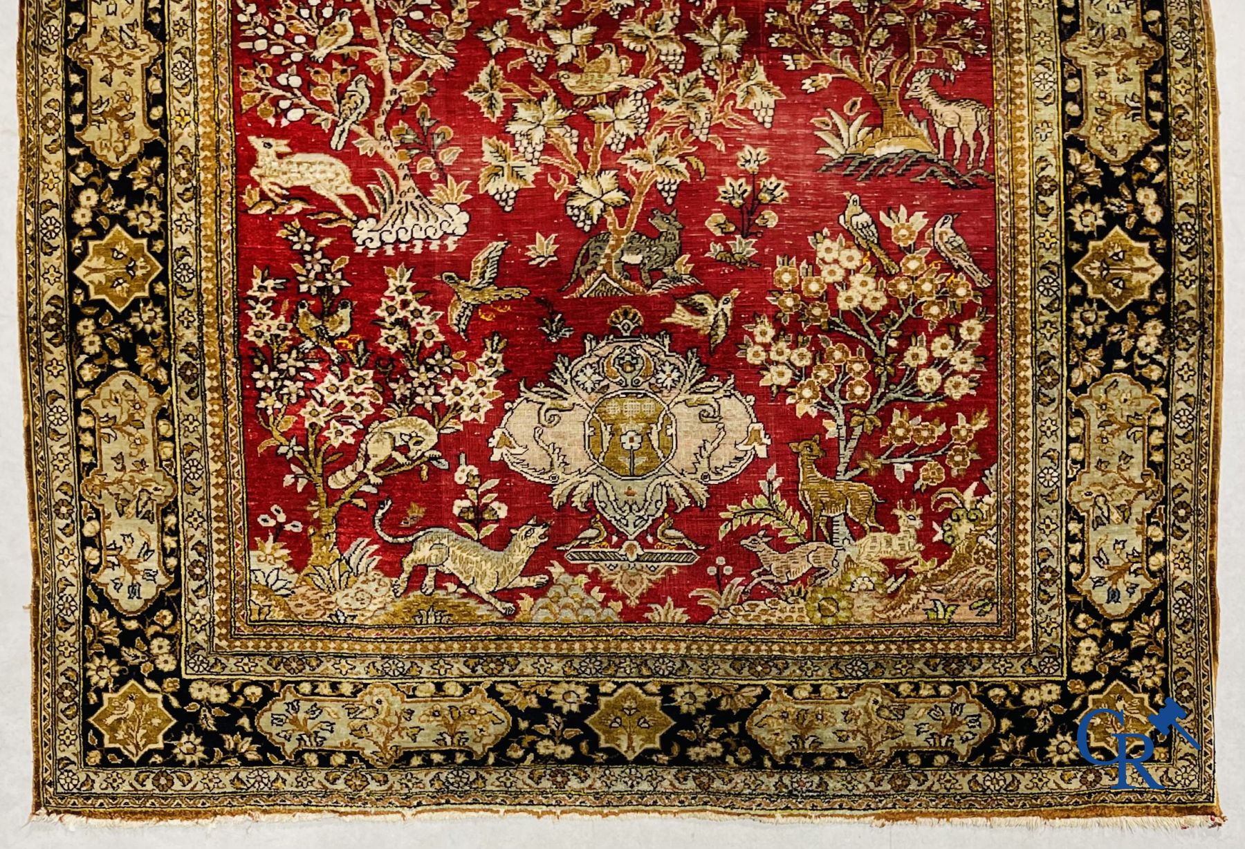 Oriental carpets: Ghoum. 2 Oriental carpets in silk. - Image 6 of 22