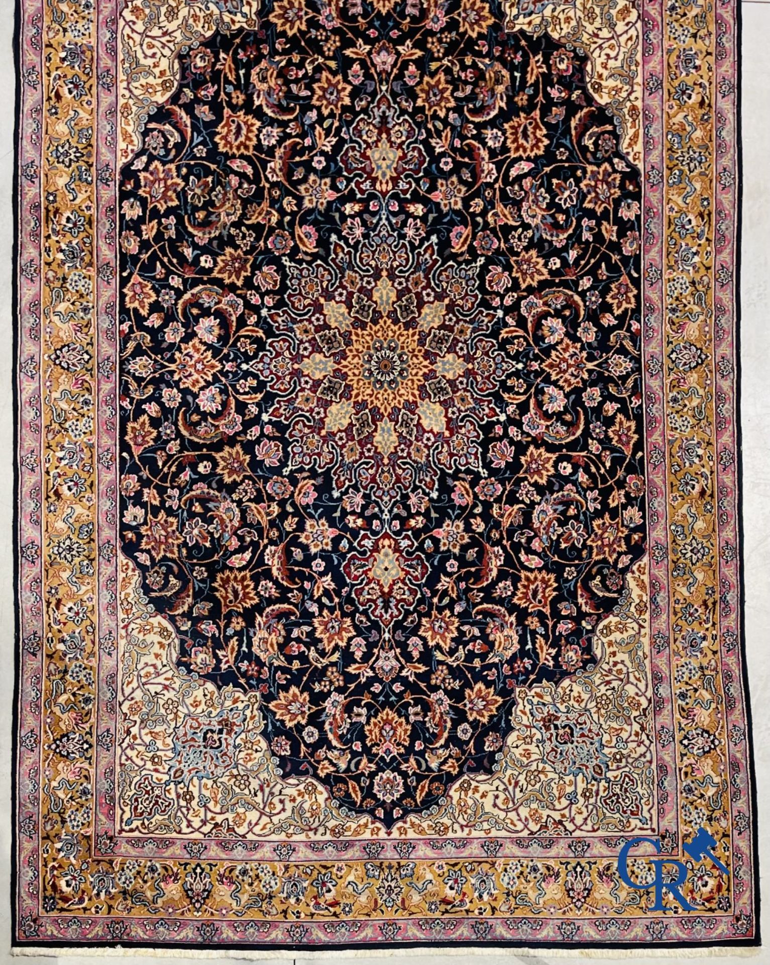 Oriental carpets: Isfahan, Iran. Large hand-knotted Persian carpet. - Image 3 of 11