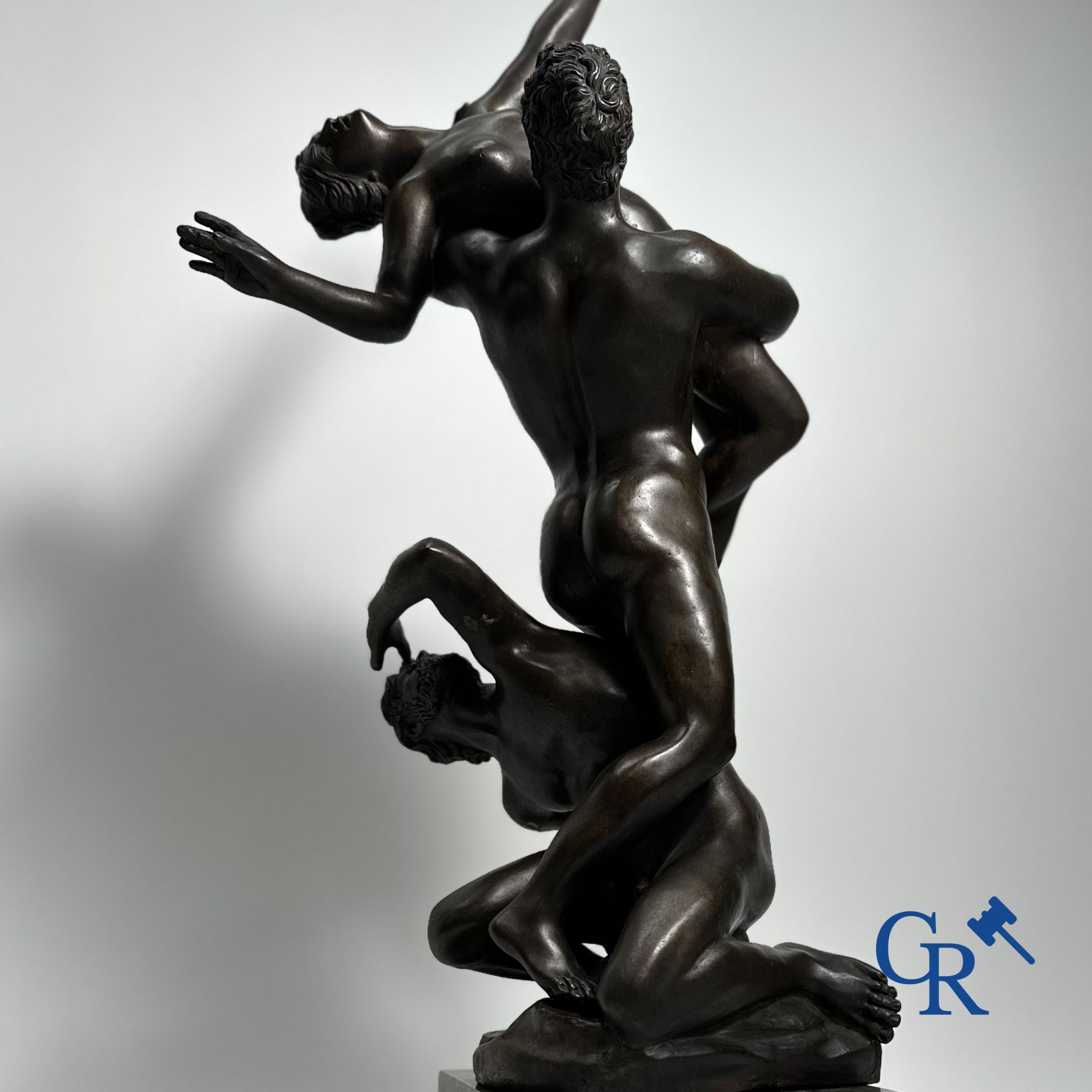 Bronze statue of the Abduction of the Sabine Women after Giambologna. 20th century. - Image 4 of 11