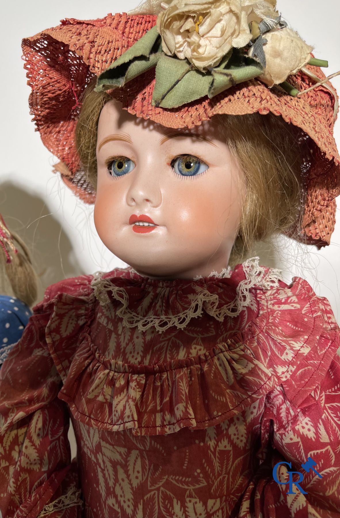 Toys: antique dolls: 4 antique dolls with porcelain head. - Image 6 of 11
