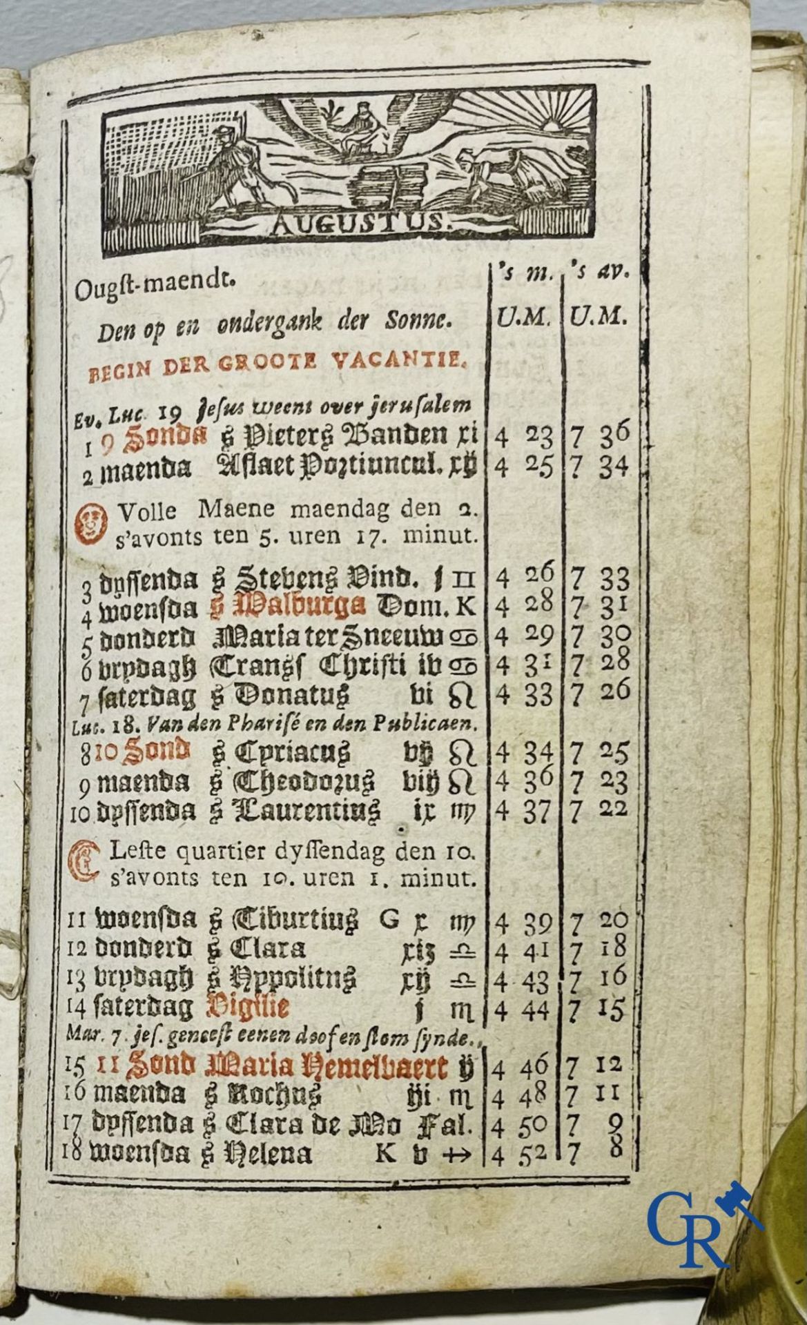 Early printed books: Jan Van Raedersterre, Den nieuwen Vlaemschen comptoir Almanach. 1773 Petrus Joa - Bild 11 aus 23