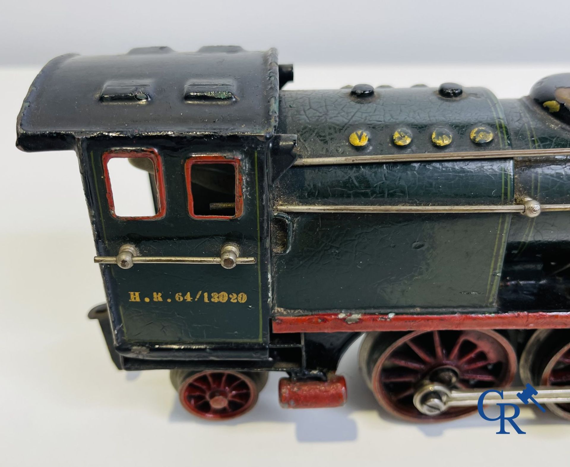 Old toys: Märklin, Locomotive with towing tender and dining car.
About 1930. - Image 7 of 32