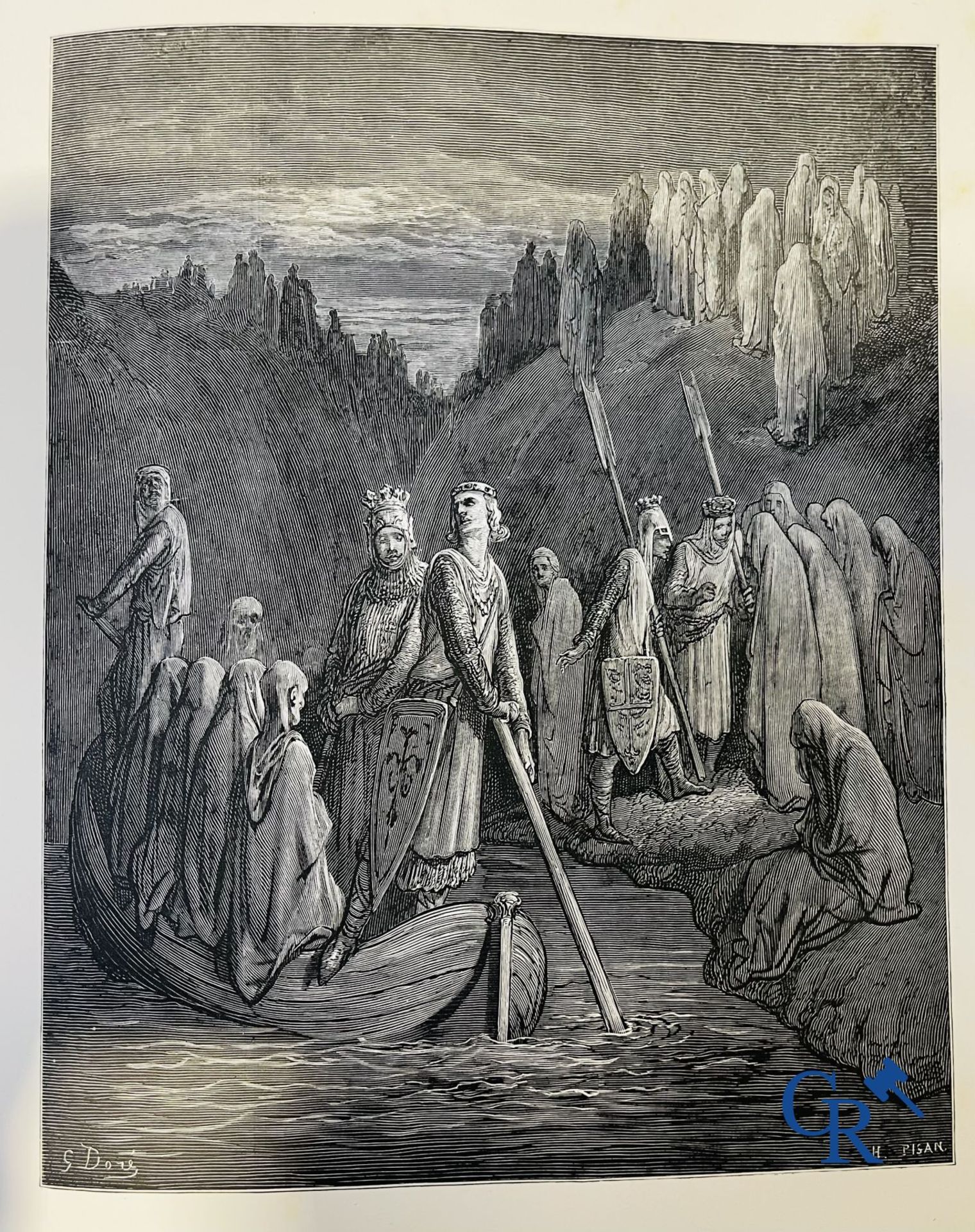 Books: Rabelais François, Works by Rabelais, drawings by Gustave Doré. Dante Alighieri, La Divina Co - Image 13 of 18