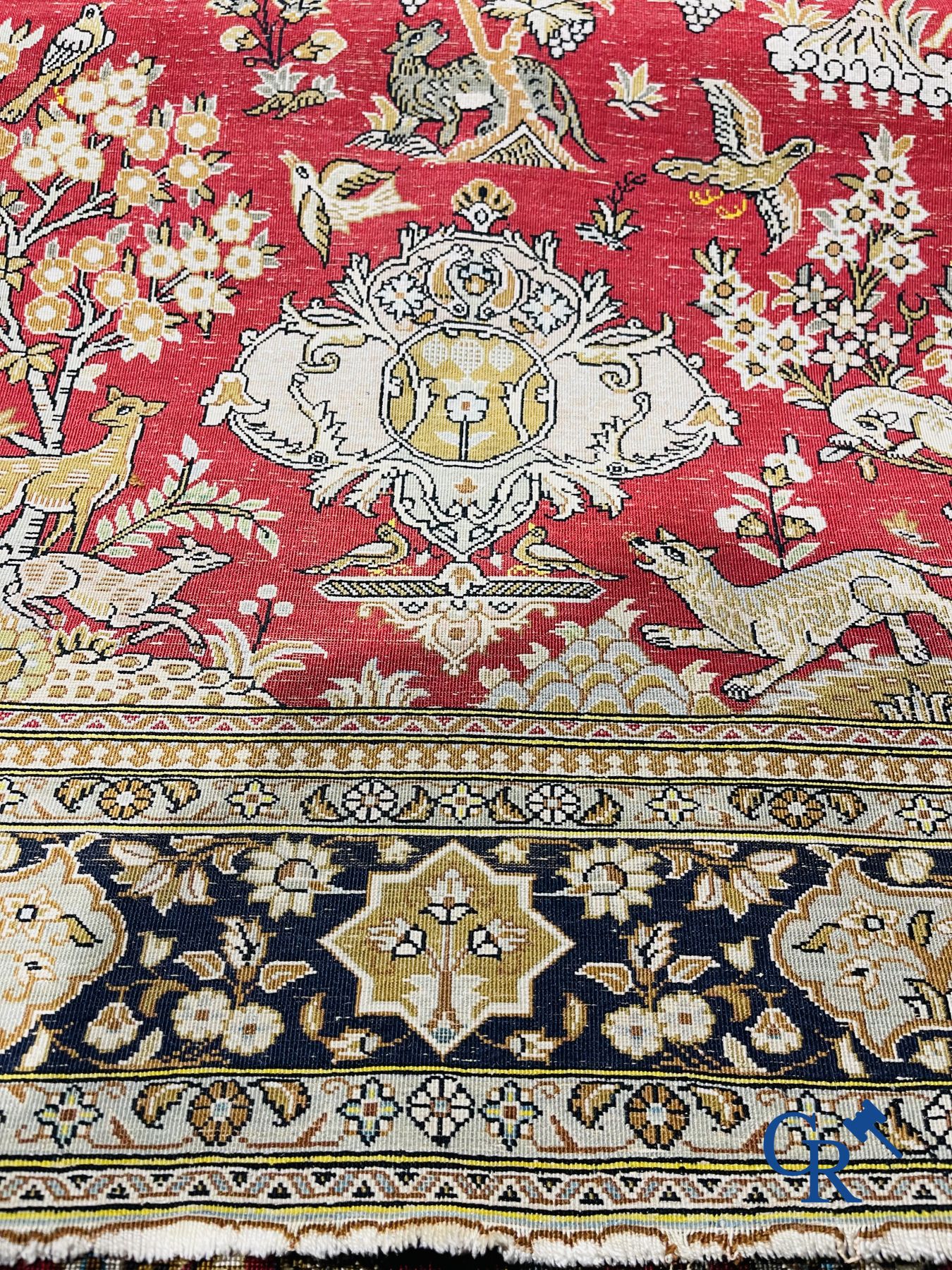 Oriental carpets: Ghoum. 2 Oriental carpets in silk. - Image 15 of 22