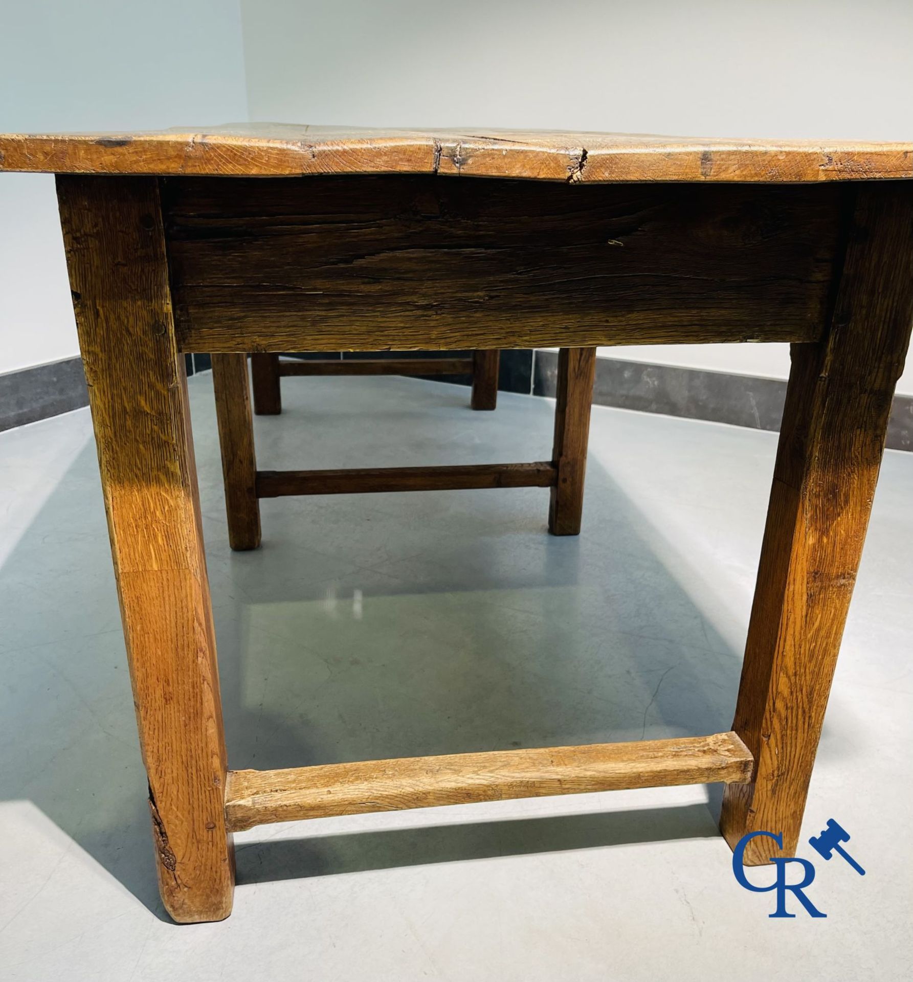 Large table in oak. 18th century. - Image 17 of 19