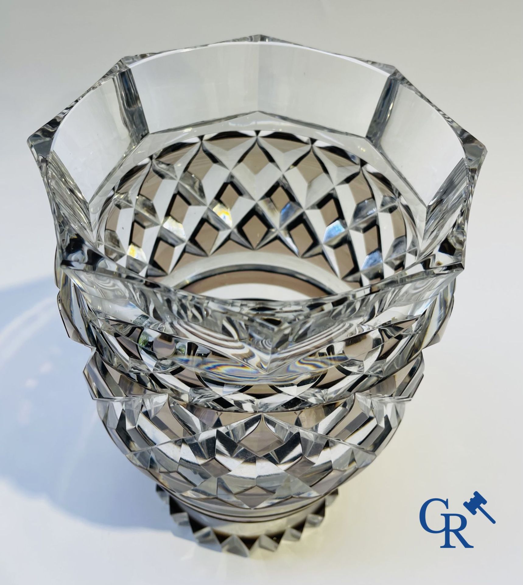 Glassware: 4 vases in crystal Val Saint Lambert. - Image 6 of 14