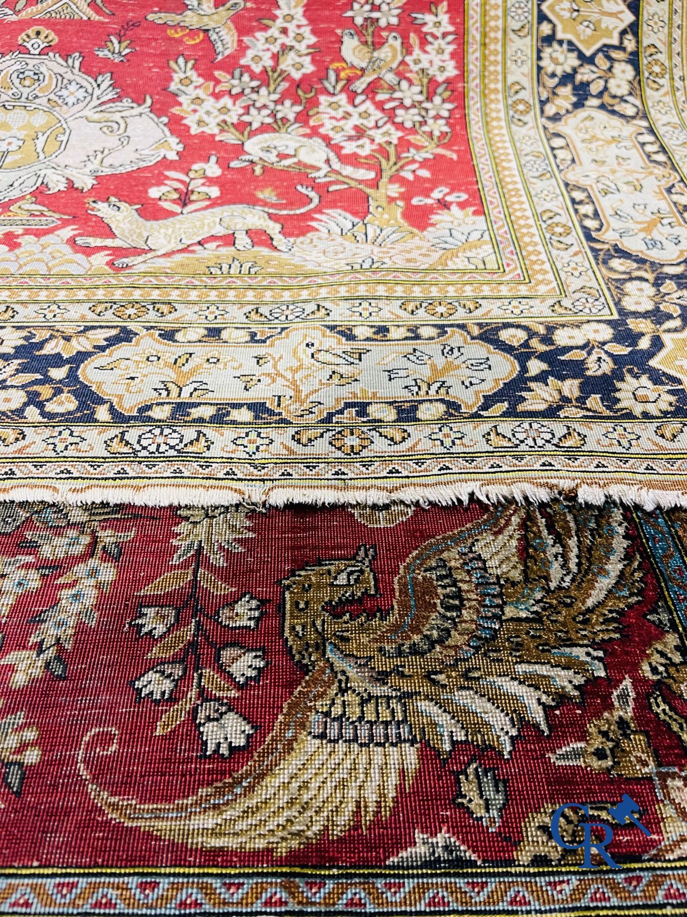 Oriental carpets: Ghoum. 2 Oriental carpets in silk. - Image 17 of 22