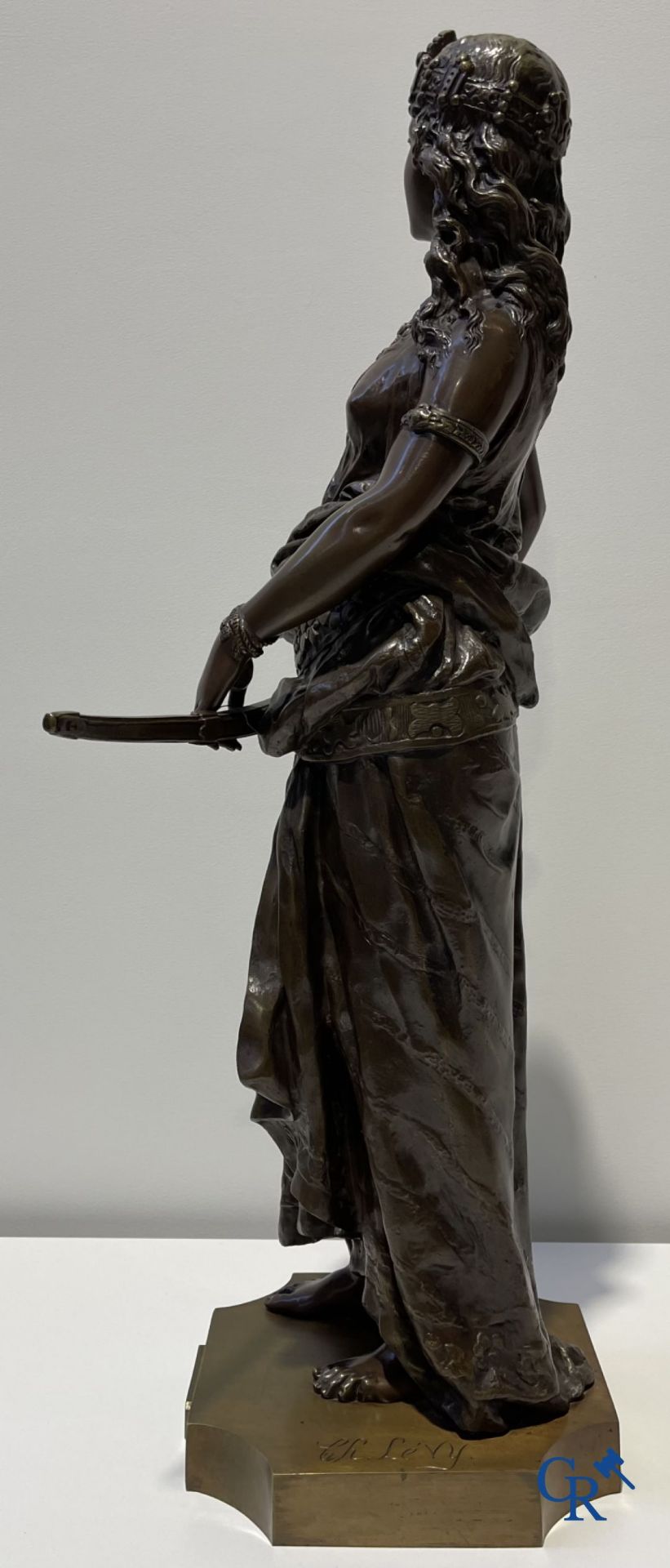 Charles Octave Levy (1840-1899) Salomé, bronze sculpture with an oriental representation. 19th centu - Image 9 of 11